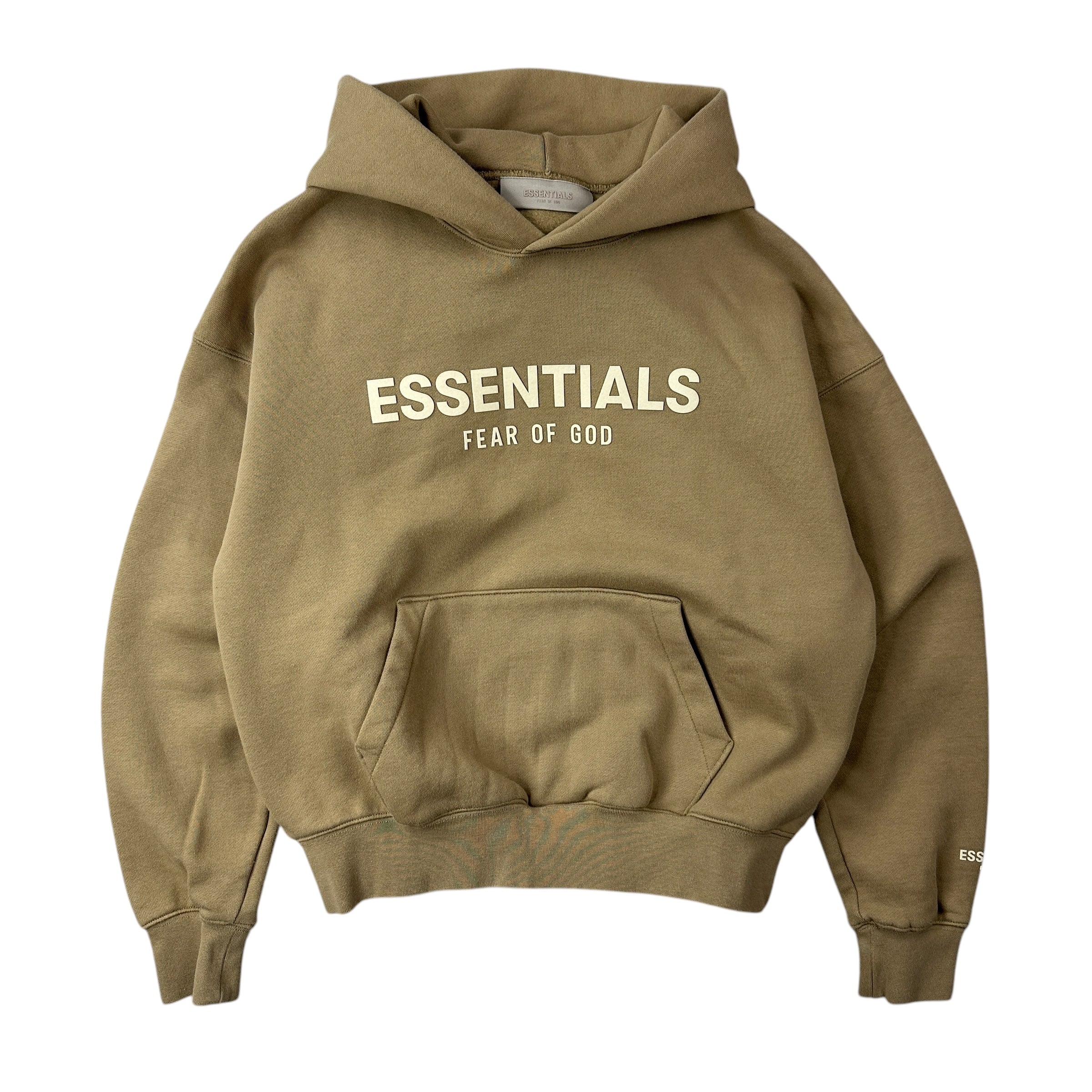 Fear Of God Essentials Kids Hoodie Brown