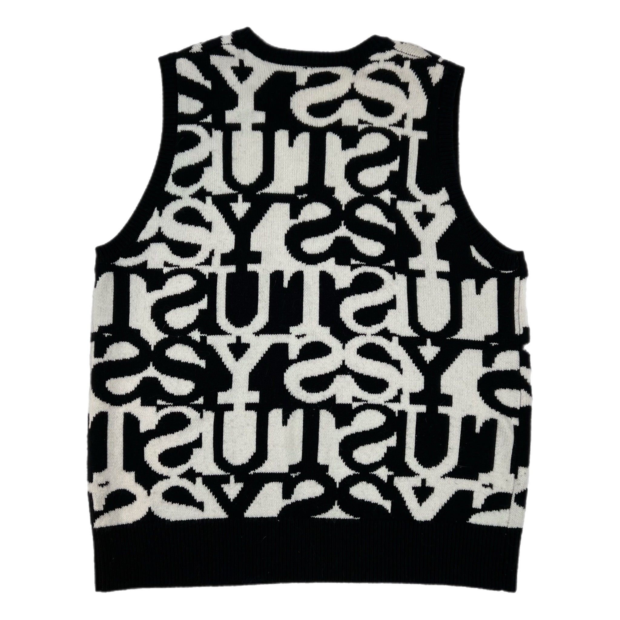 Stussy Stacked Sweater Vest Ivory