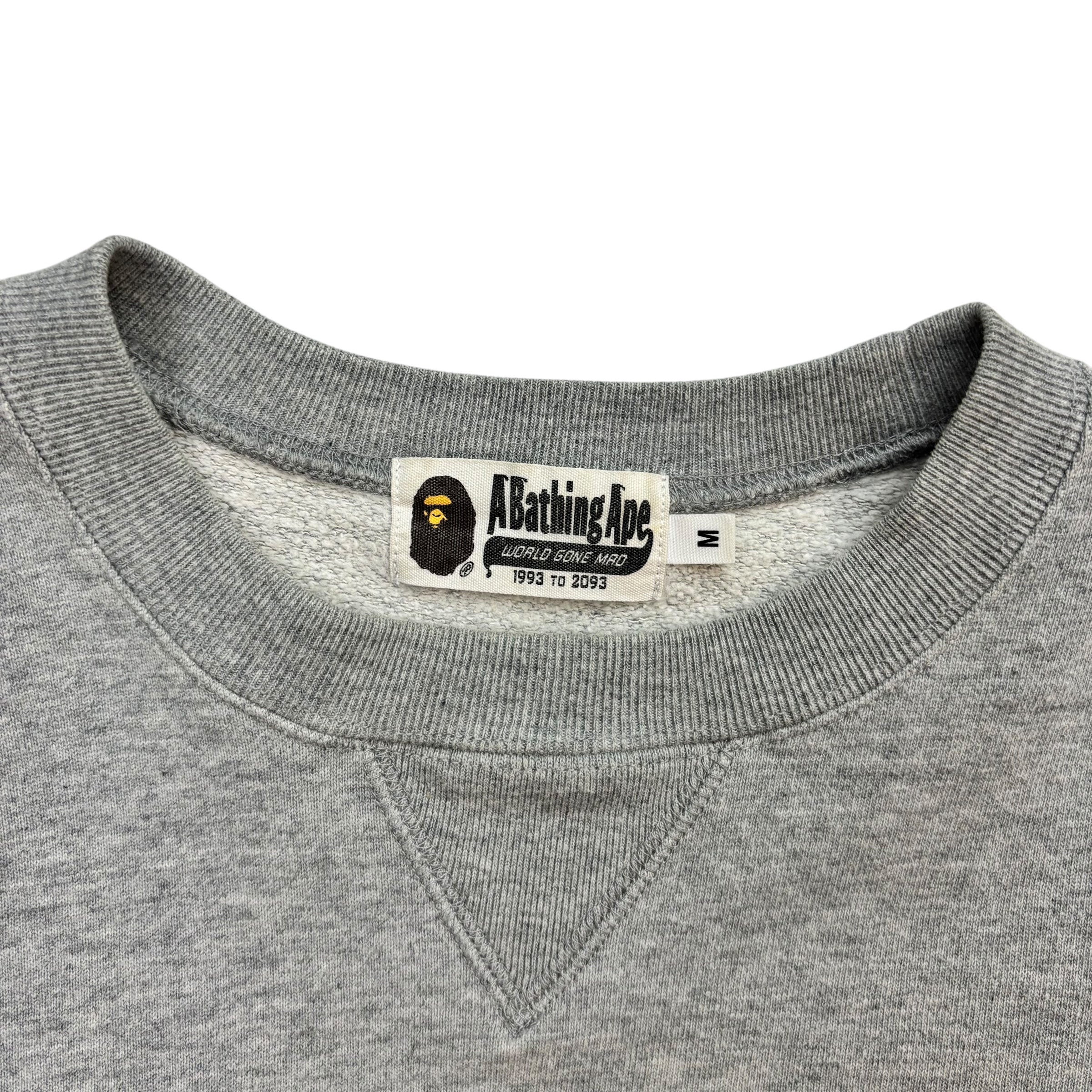 BAPE College Crewneck Grey