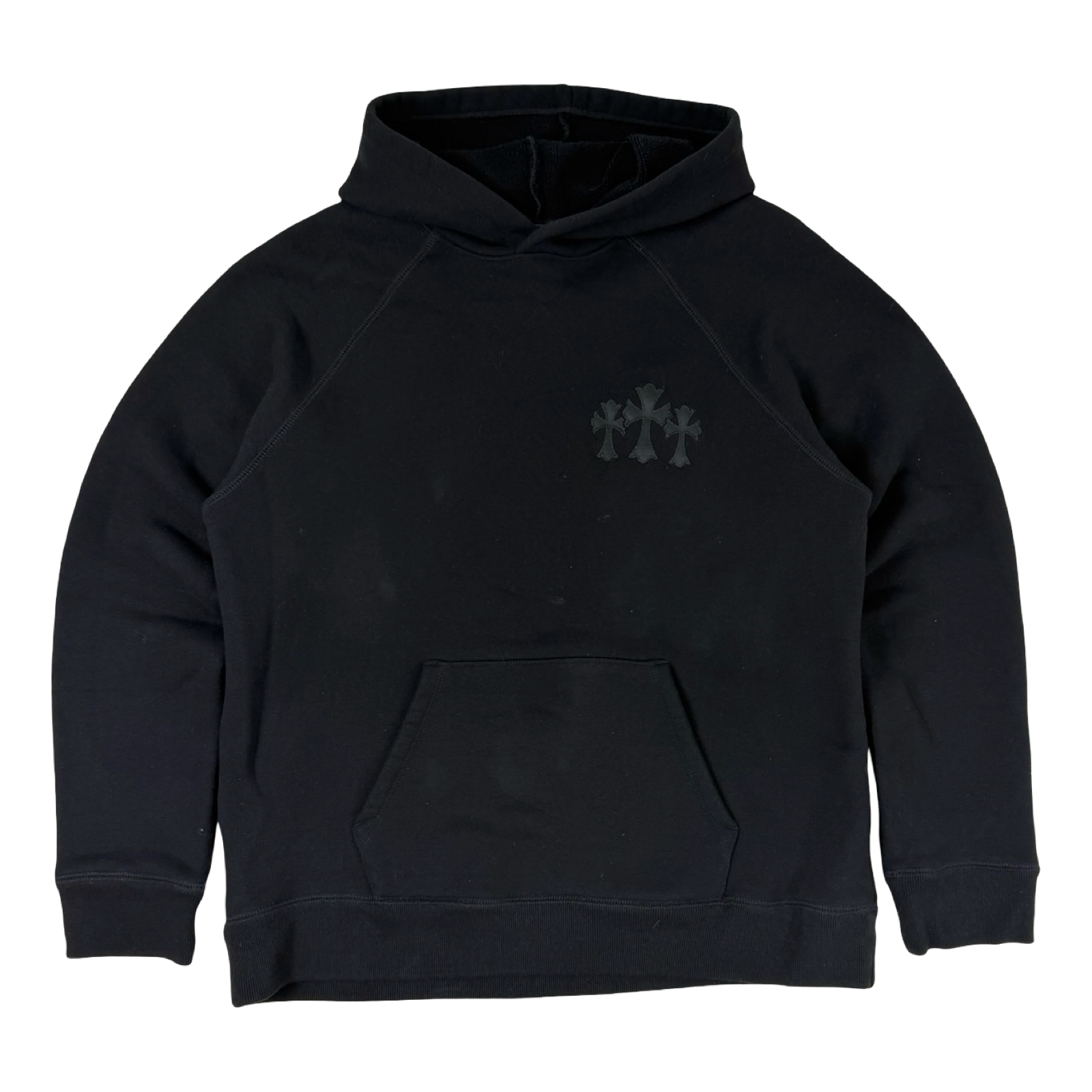 Chrome Hearts Triple Cross Nylon Patch Hoodie Black