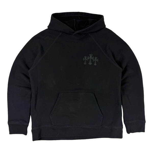 Chrome Hearts Triple Cross Nylon Patch Hoodie Black