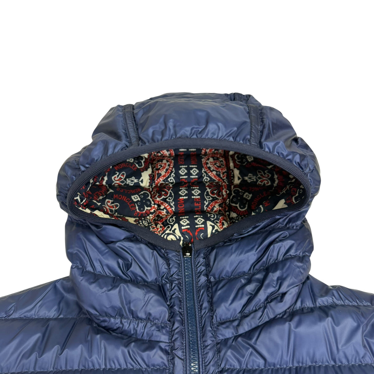 Moncler Zois Reversible Bandana Quilted Shell Jacket Blue/Red
