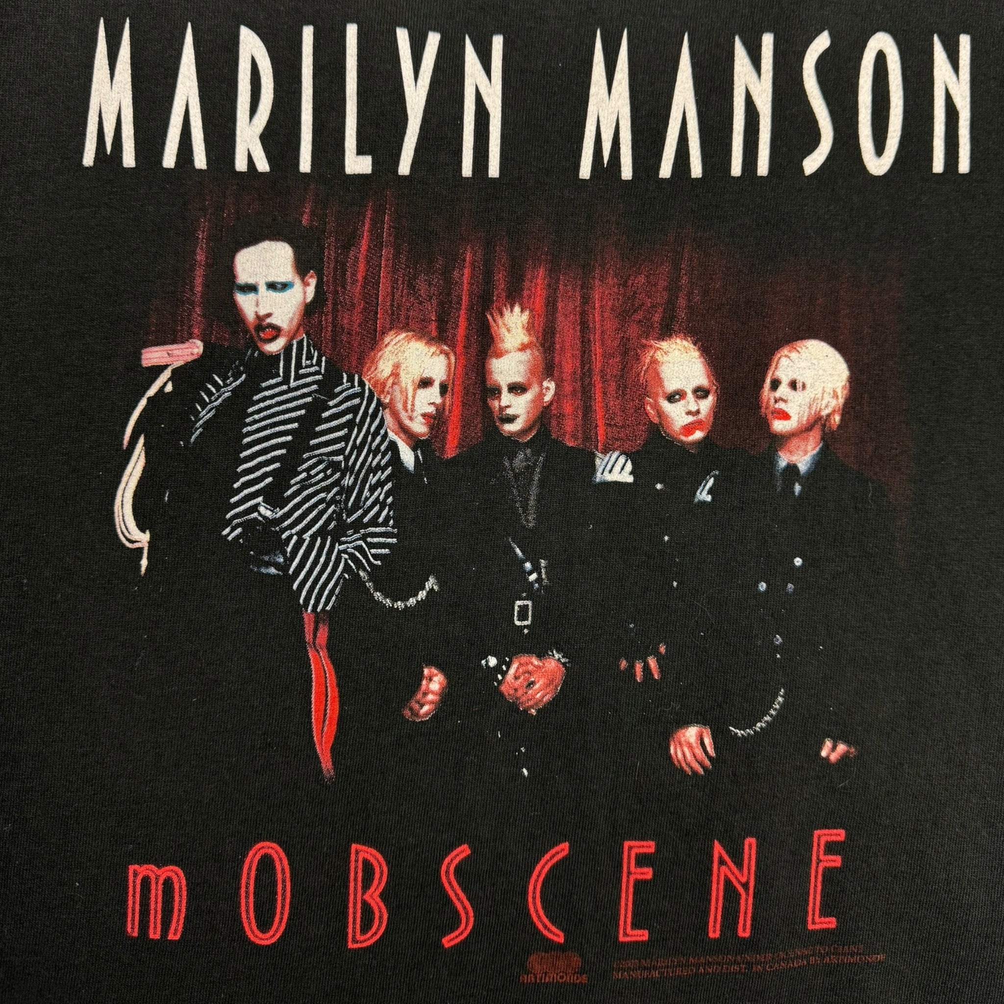 2003 Marilyn Manson Mobscene Album Promo T-Shirt