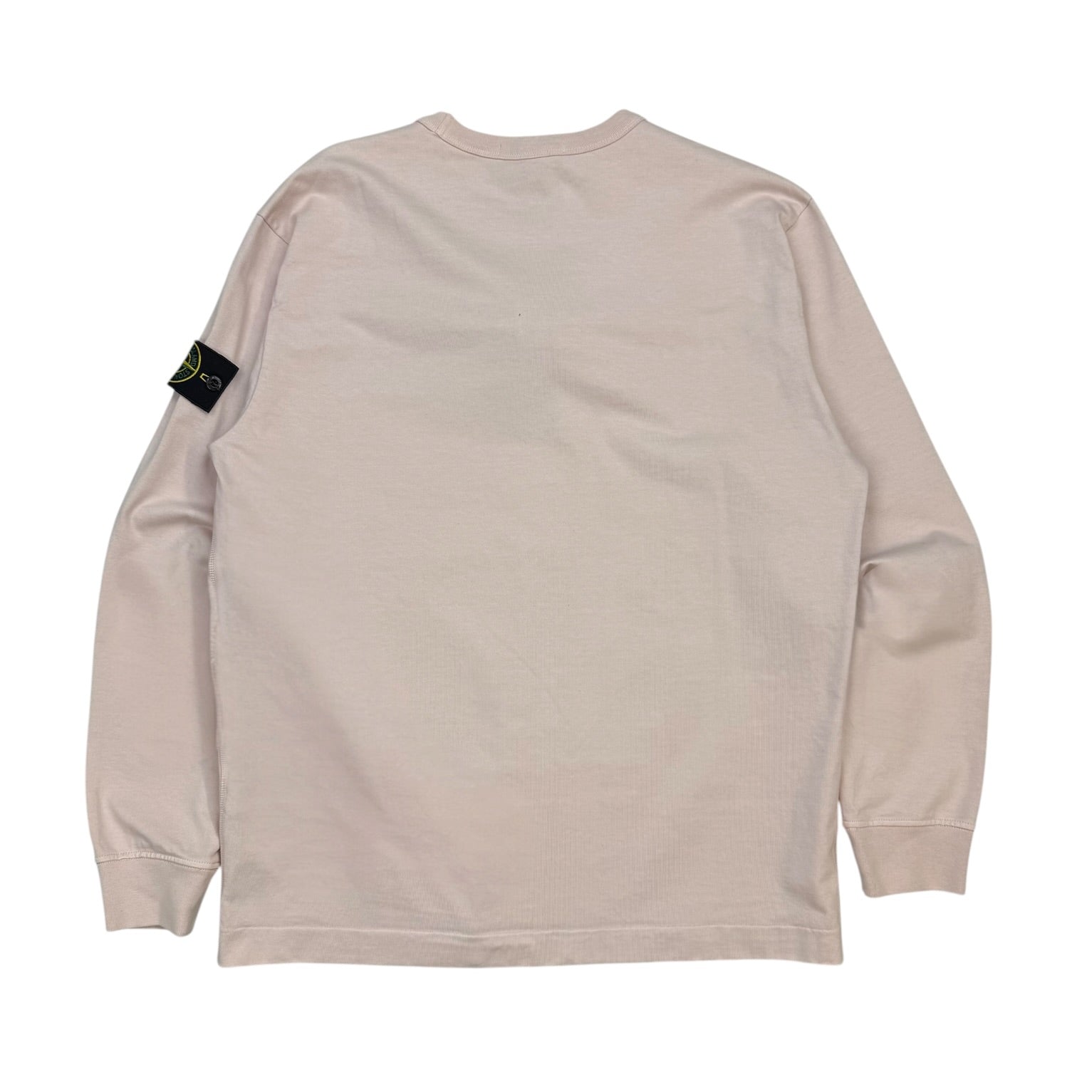 Stone Island Badge L/S Tee Light Pink