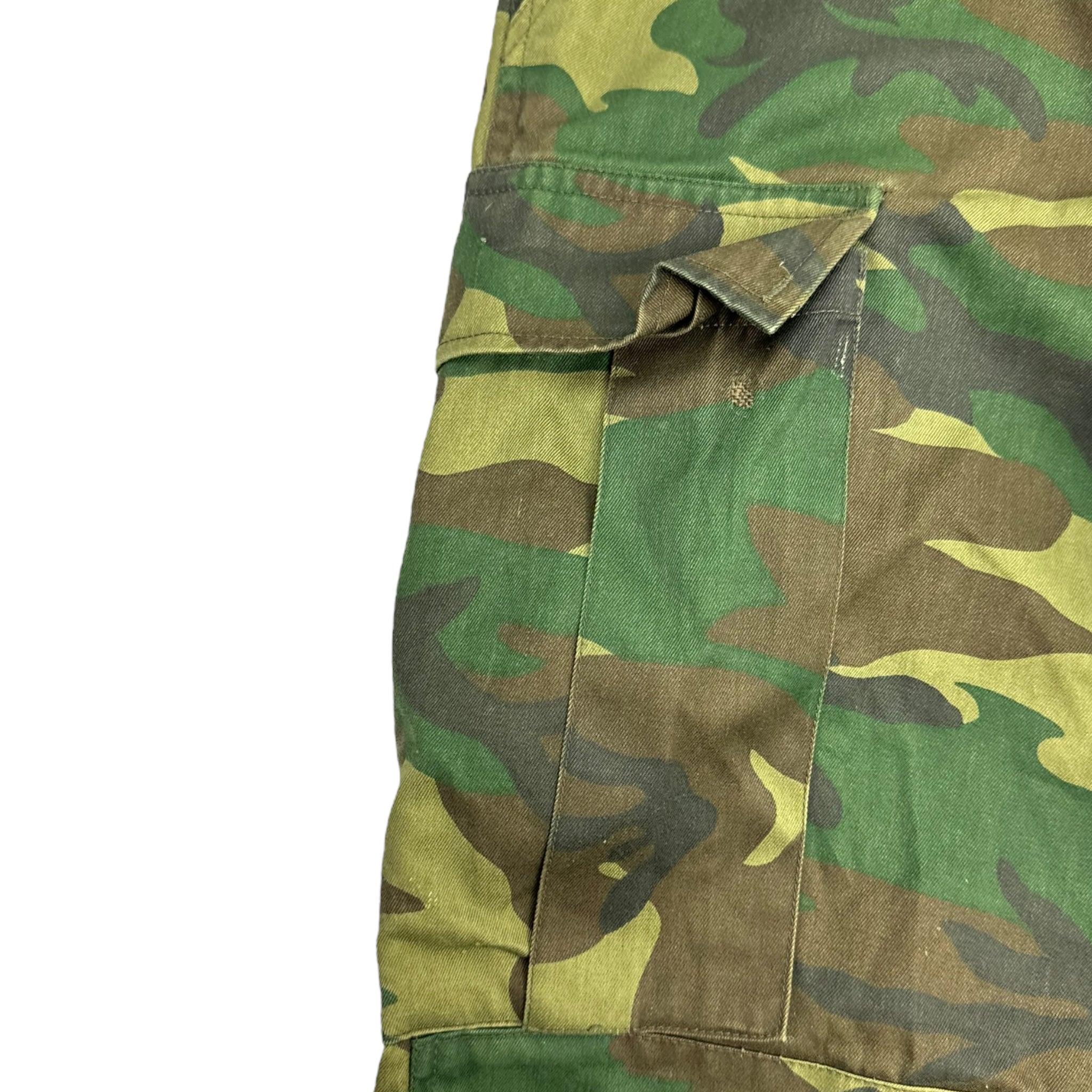 Vintage Military Woodland Camo Cargo Pants