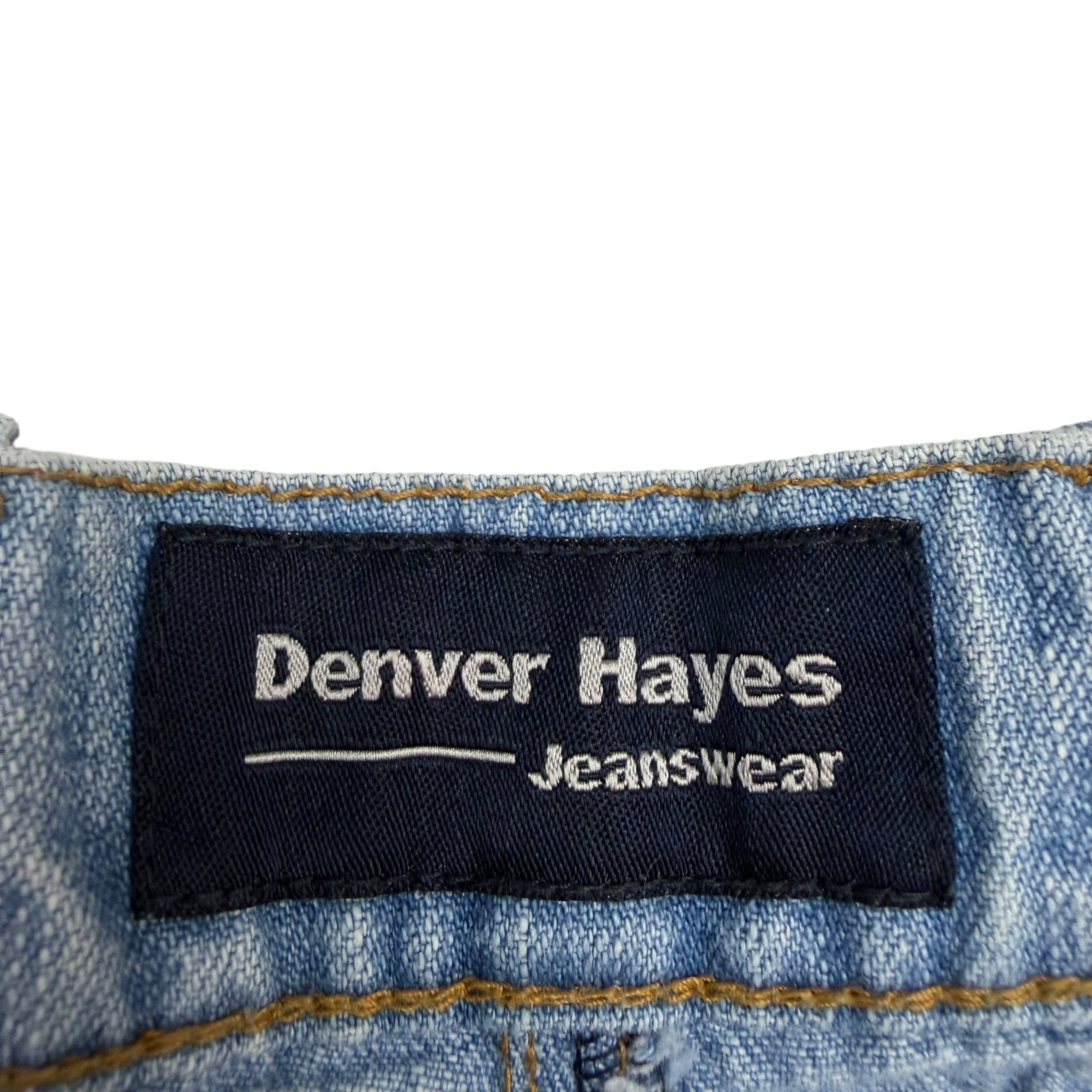 Vintage Denver Hayes Light Wash Denim Shorts Blue