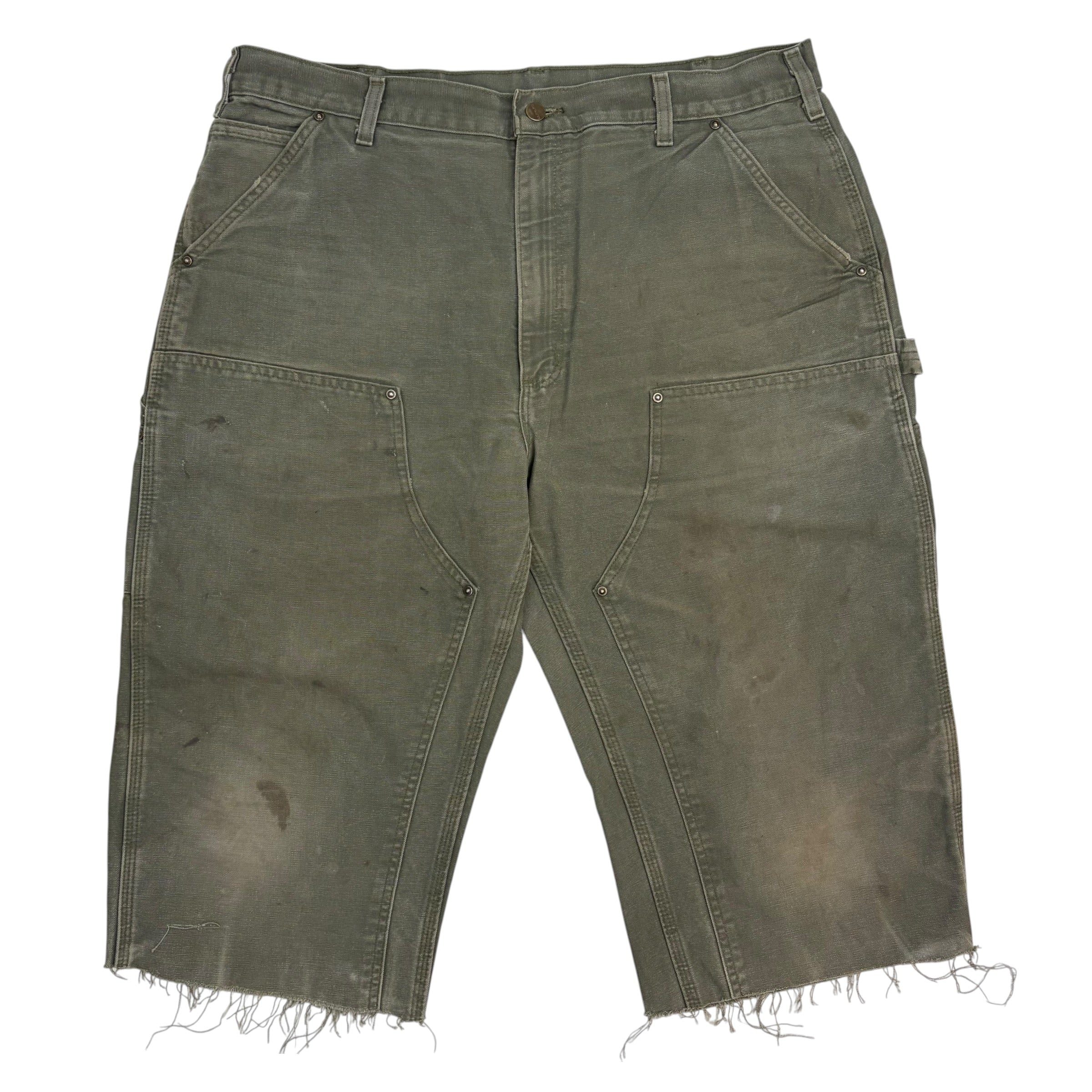 Vintage Carhartt Double Knee Shorts Green