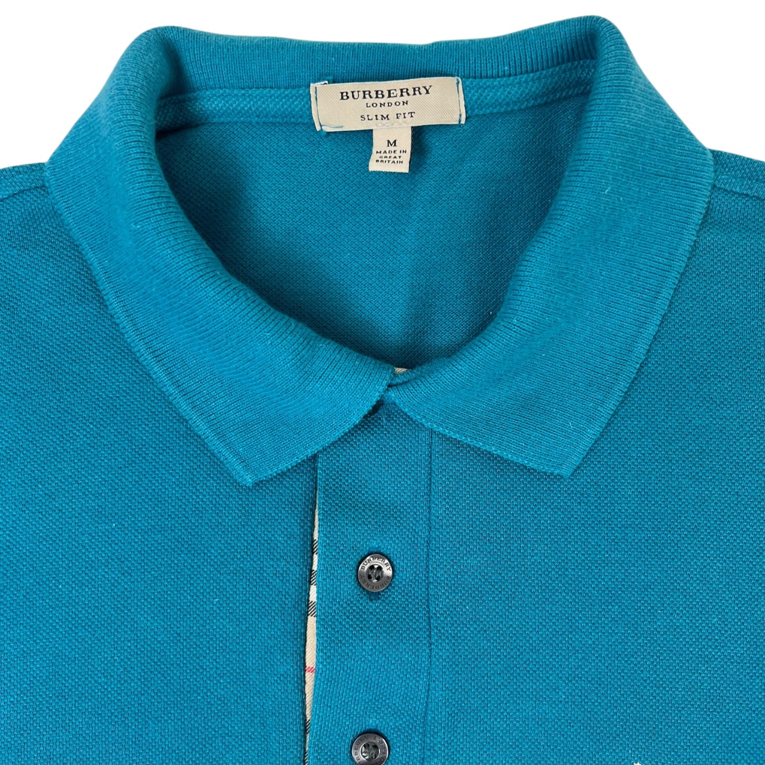 Burberry Logo Polo Shirt Blue