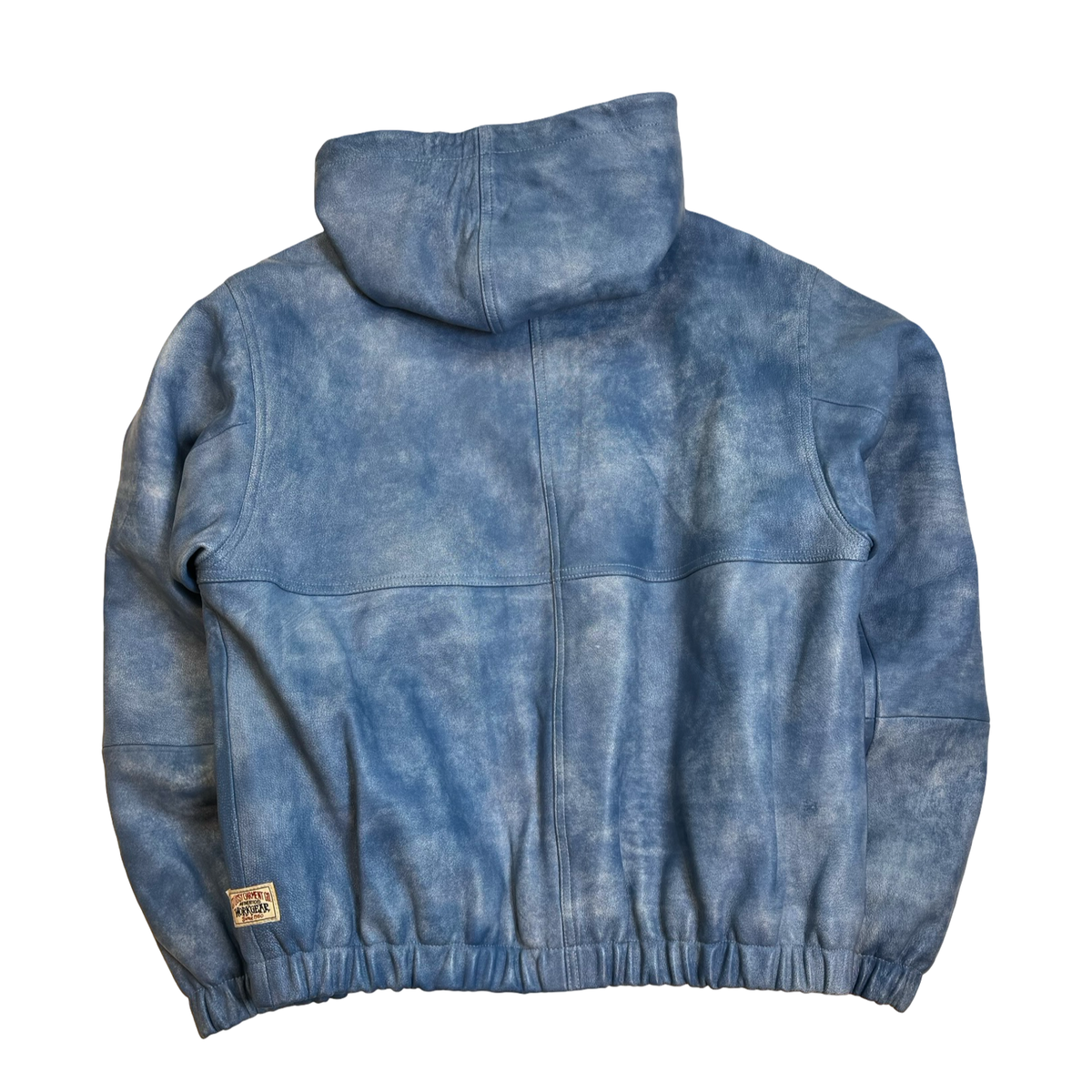 Stüssy Stonewash Leather Work Jacket Blue