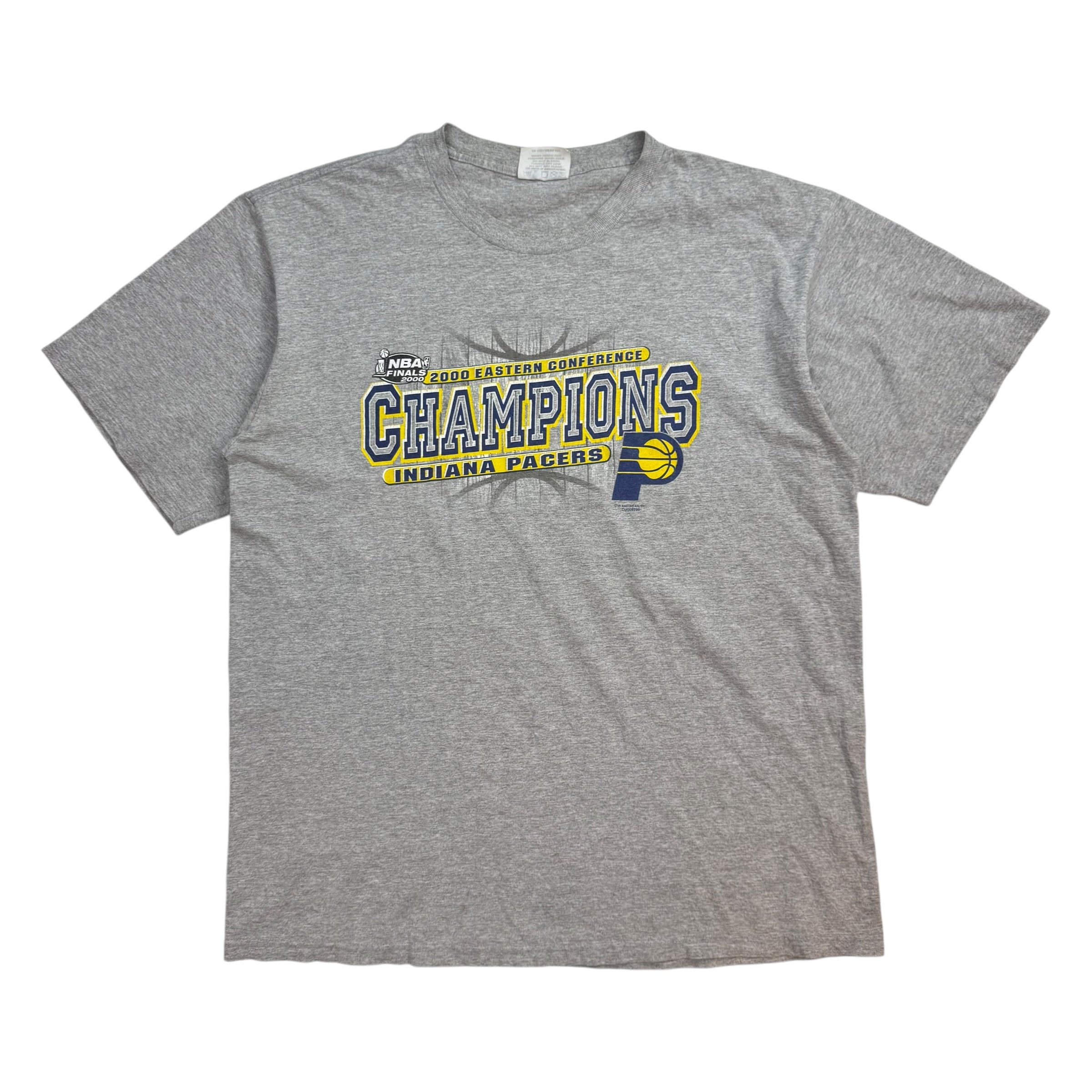 2000 NBA Eastern Conference Finals Indiana Pacers Champions Tee Grey