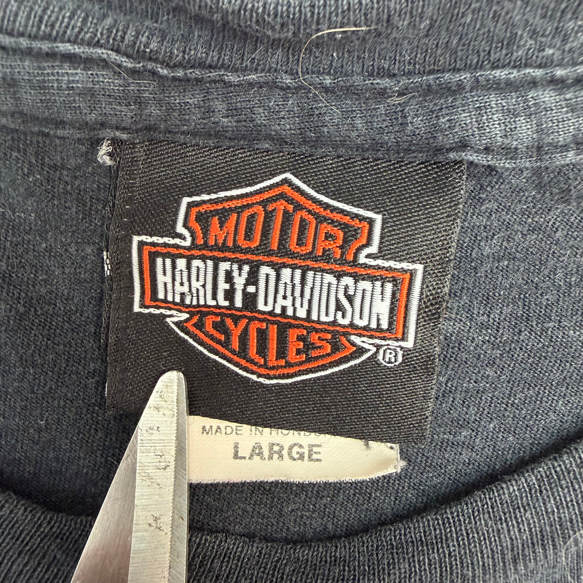 Harley Davidson Flame Logo Tee Black
