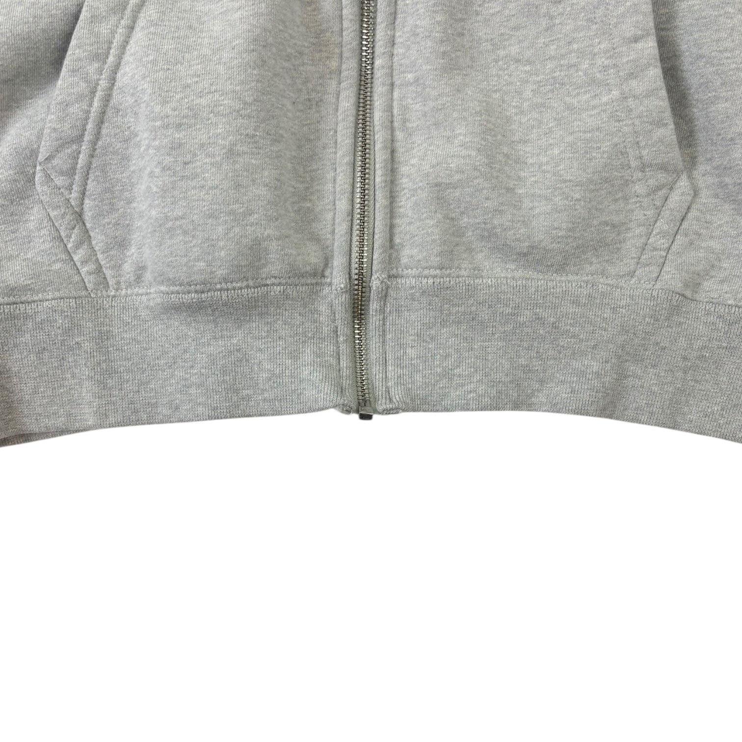 Stussy x Nike Fleece Zip-Up Hoodie Grey