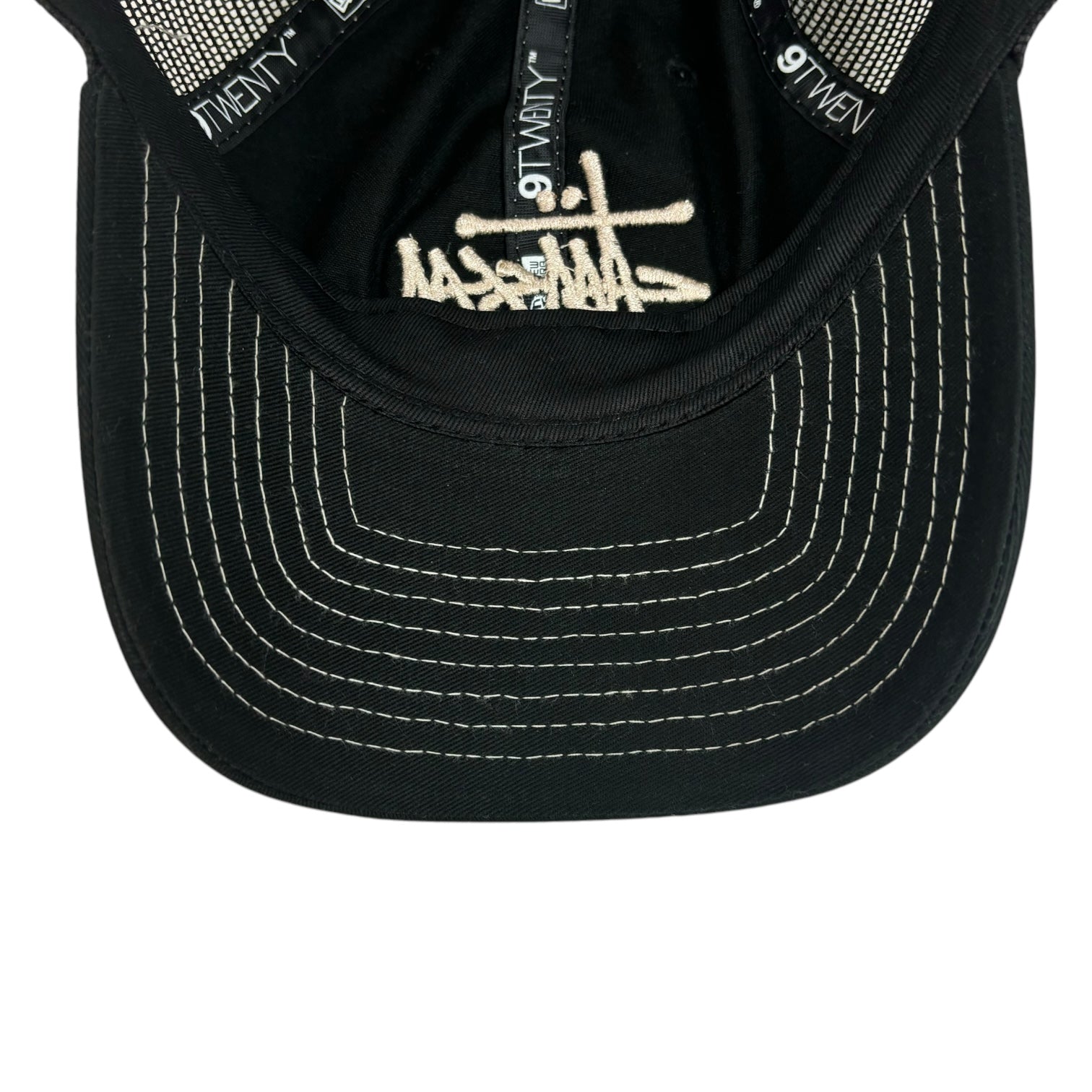 Stussy New Era Basic StrapBack Trucker Hat Black