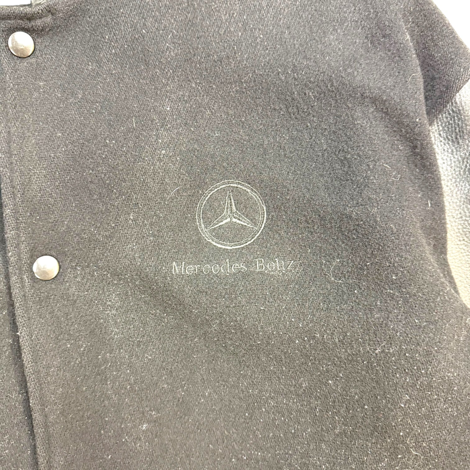 Vintage Mercedes Benz Bomber Jacket Black