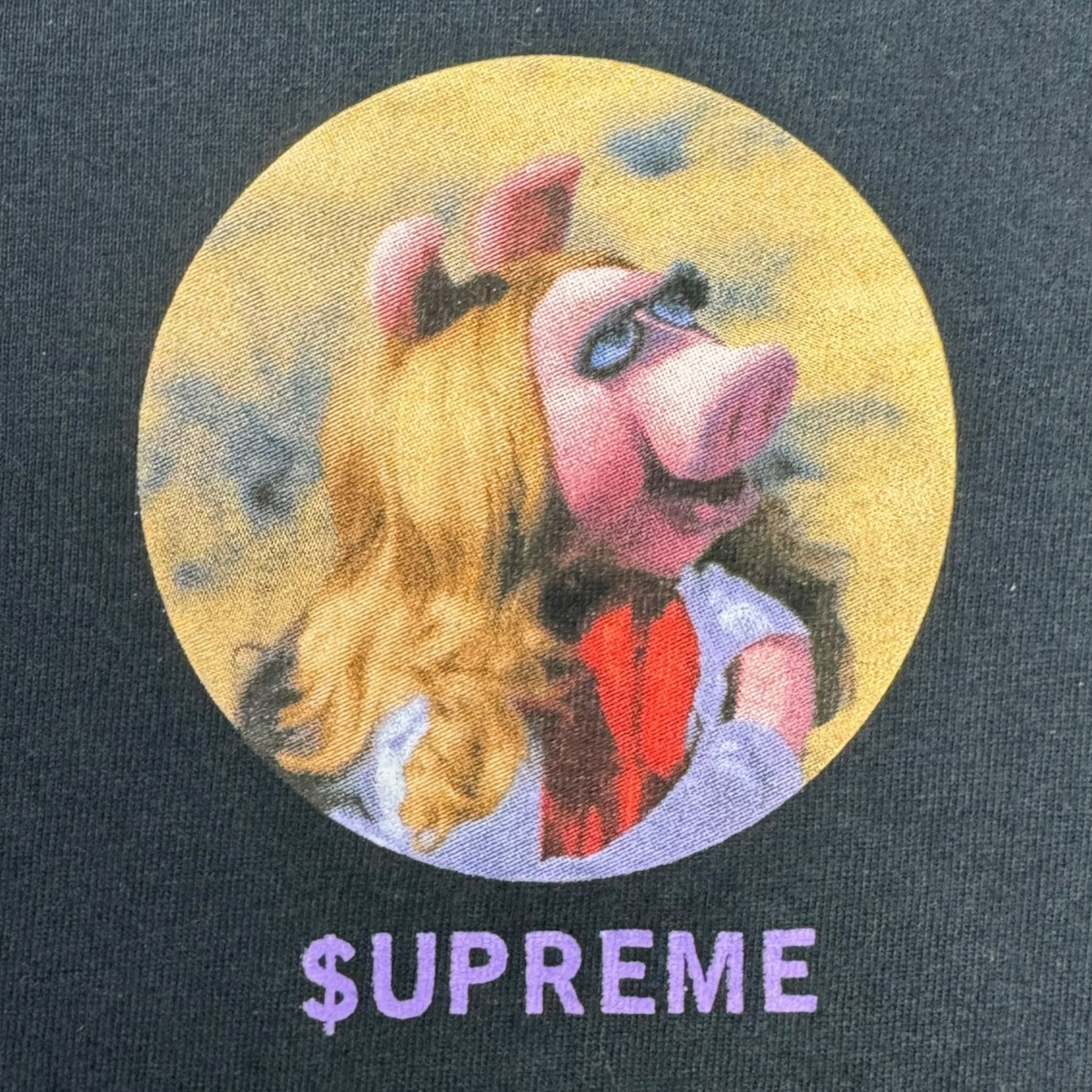 Supreme The Muppets Miss Piggy Tee Black
