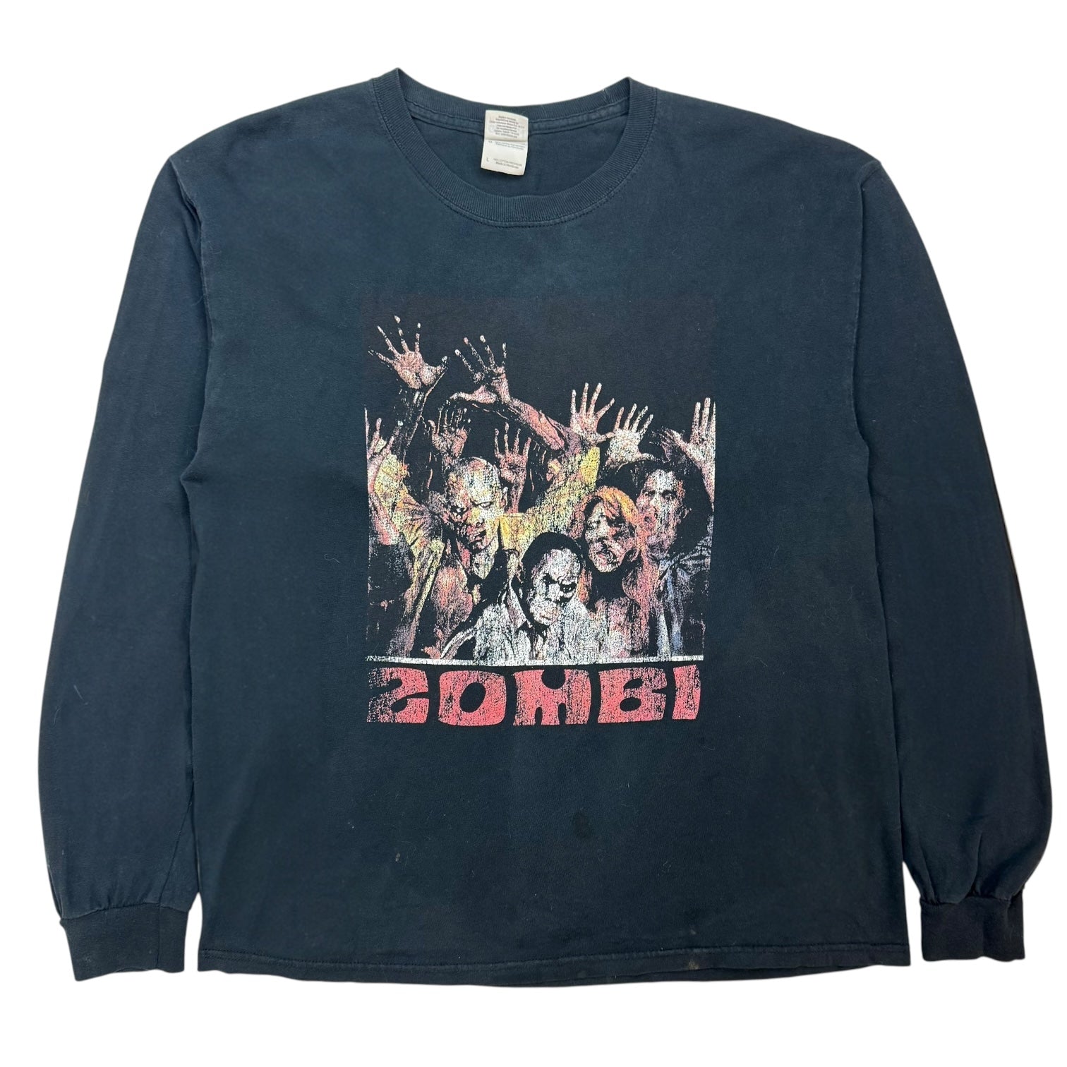 Vintage Zombi Dawn Of The Dead L/S Tee Black