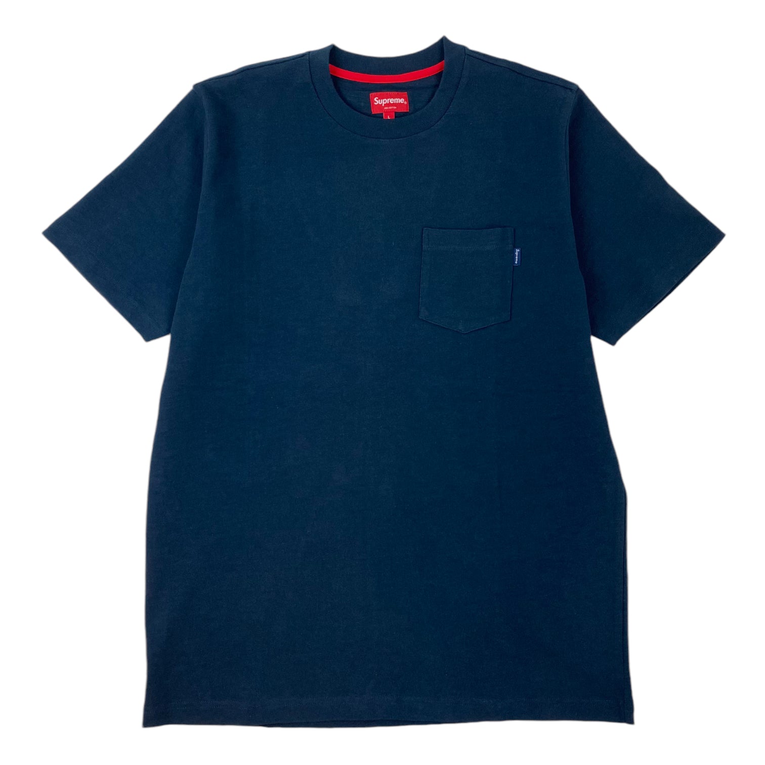 2014 Supreme Pocket T-Shirt Navy