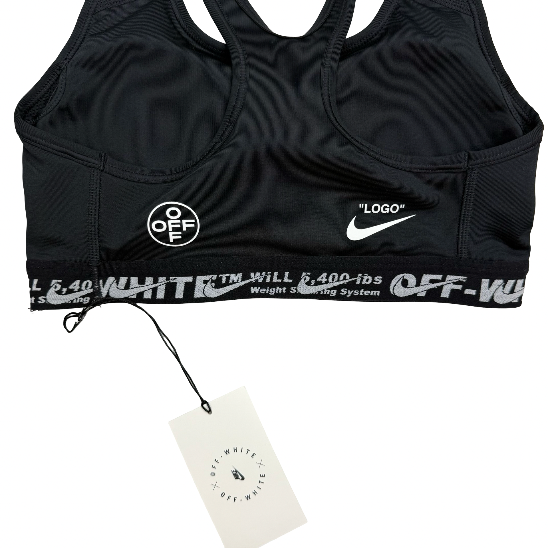 (W) Nike x Off-White As Bra Black