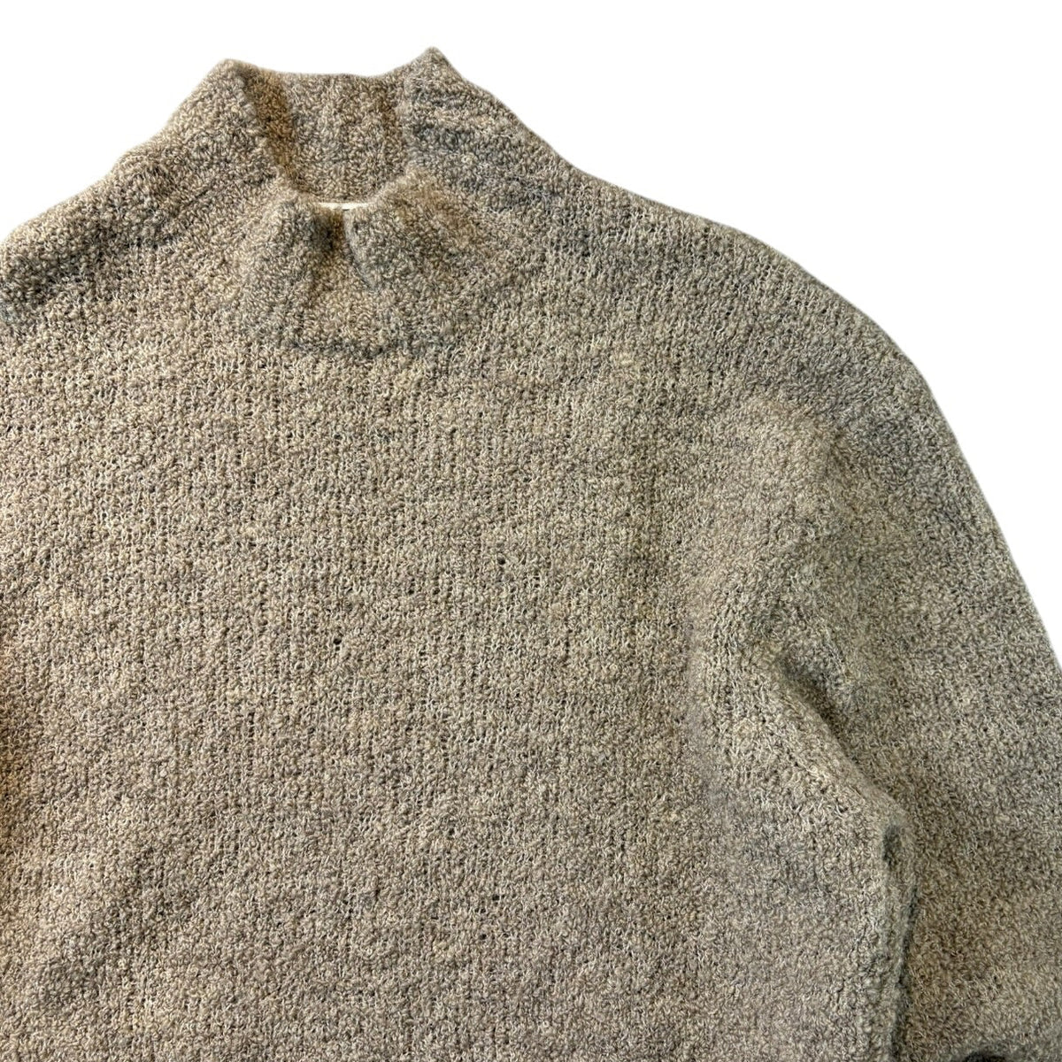 Our Legacy Boucle Funnel Neck Sweater Beige