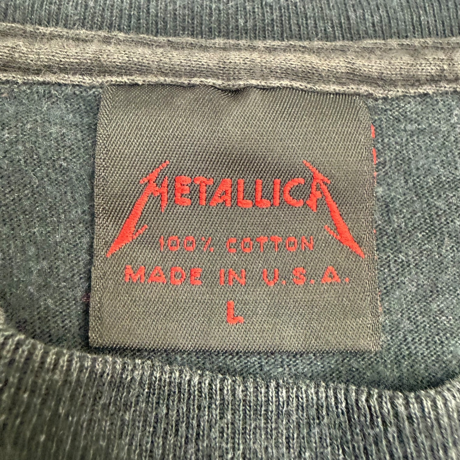 Vintage Metallica Sad But True Pushead Tee Black