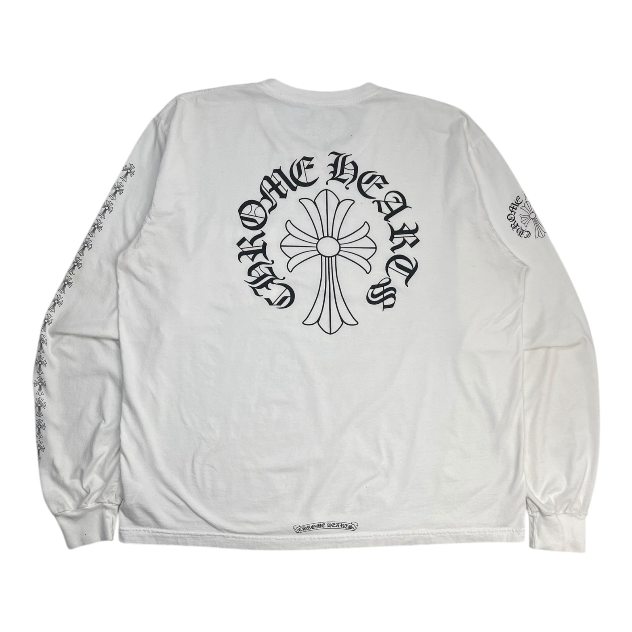 Chrome Hearts Pocket Cross Logo Longsleeve Shirt White