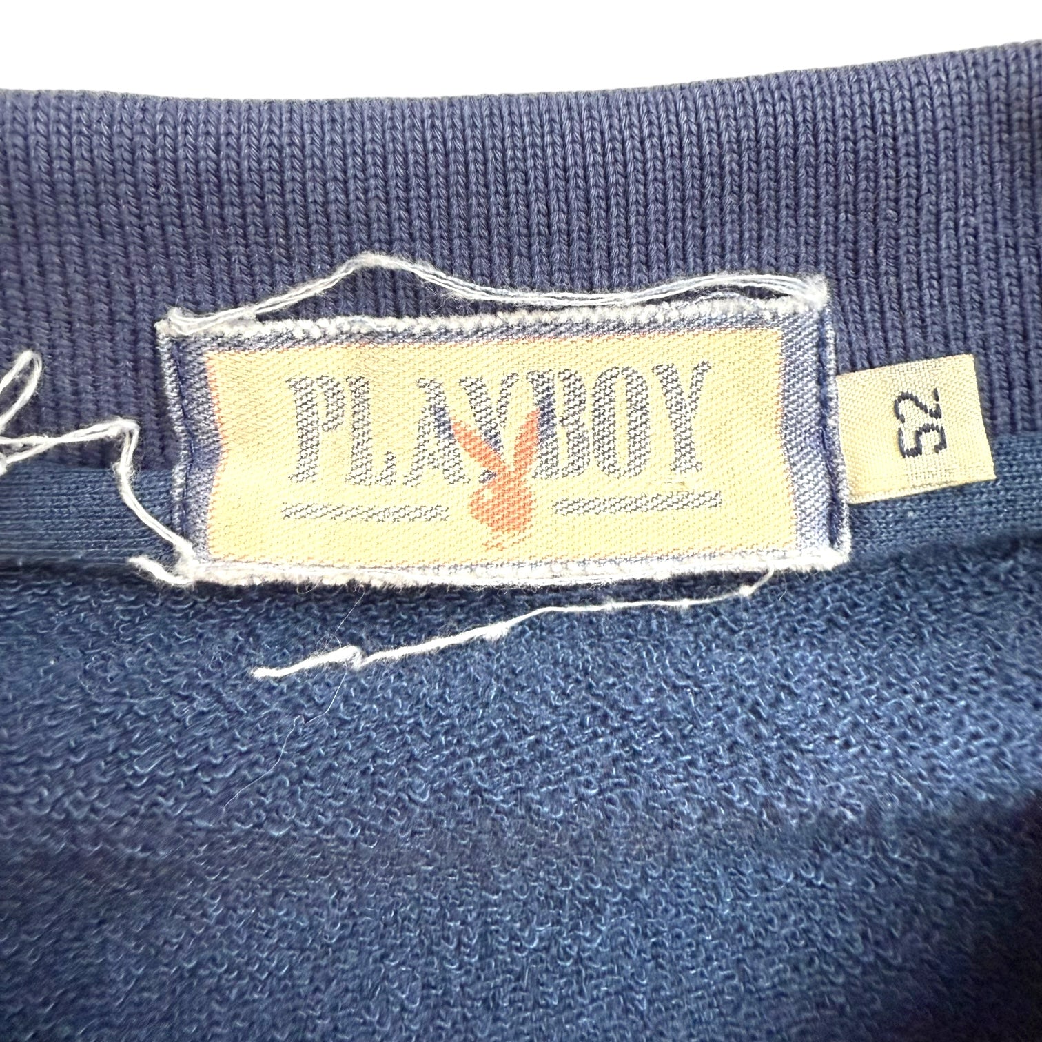 Vintage Playboy 1/4 Zip L/S Polo Shirt Red/Blue