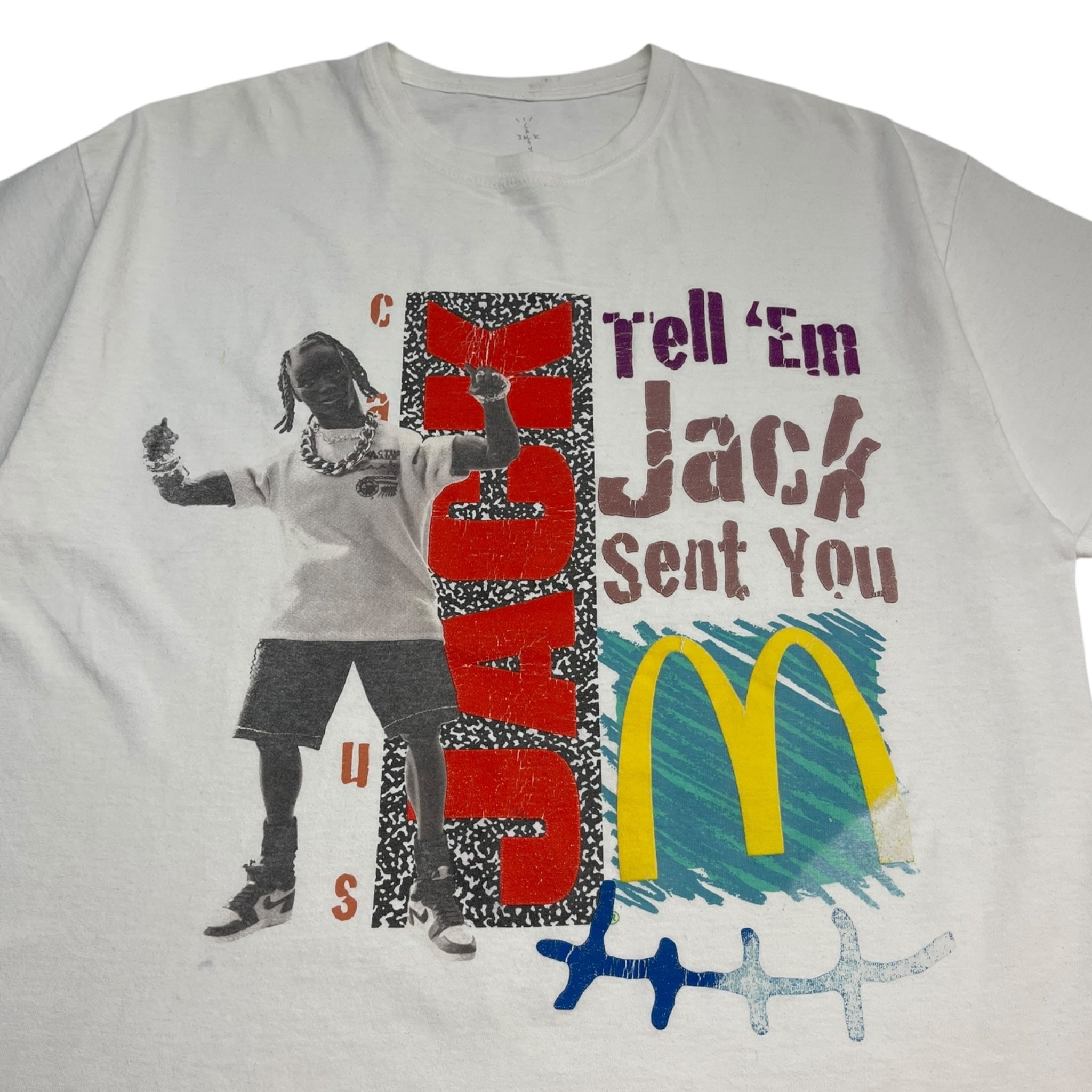Travis Scott x McDonald's Cactus Jack Smile T-Shirt
