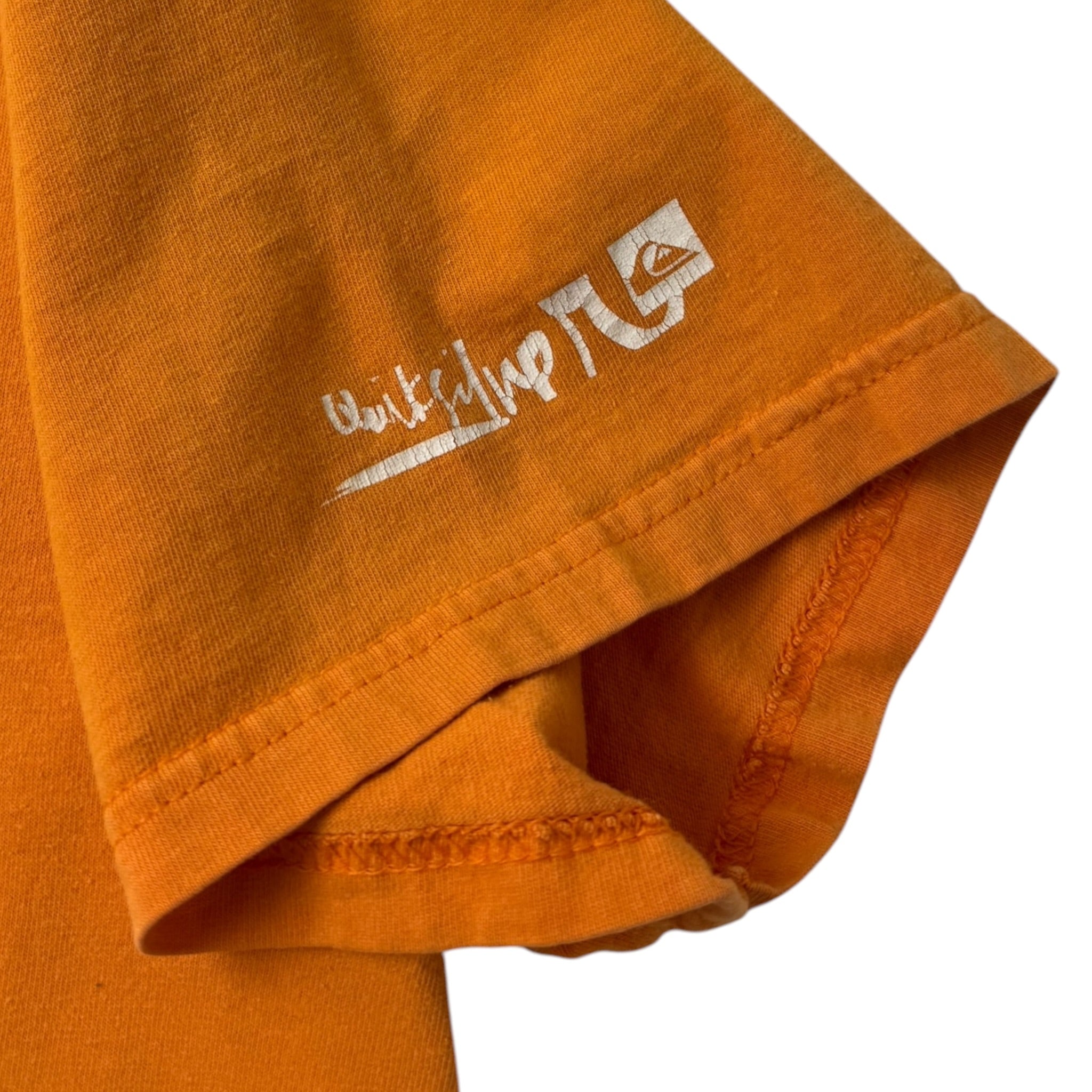 Vintage Quiksilver Center Logo T-Shirt Tangerine