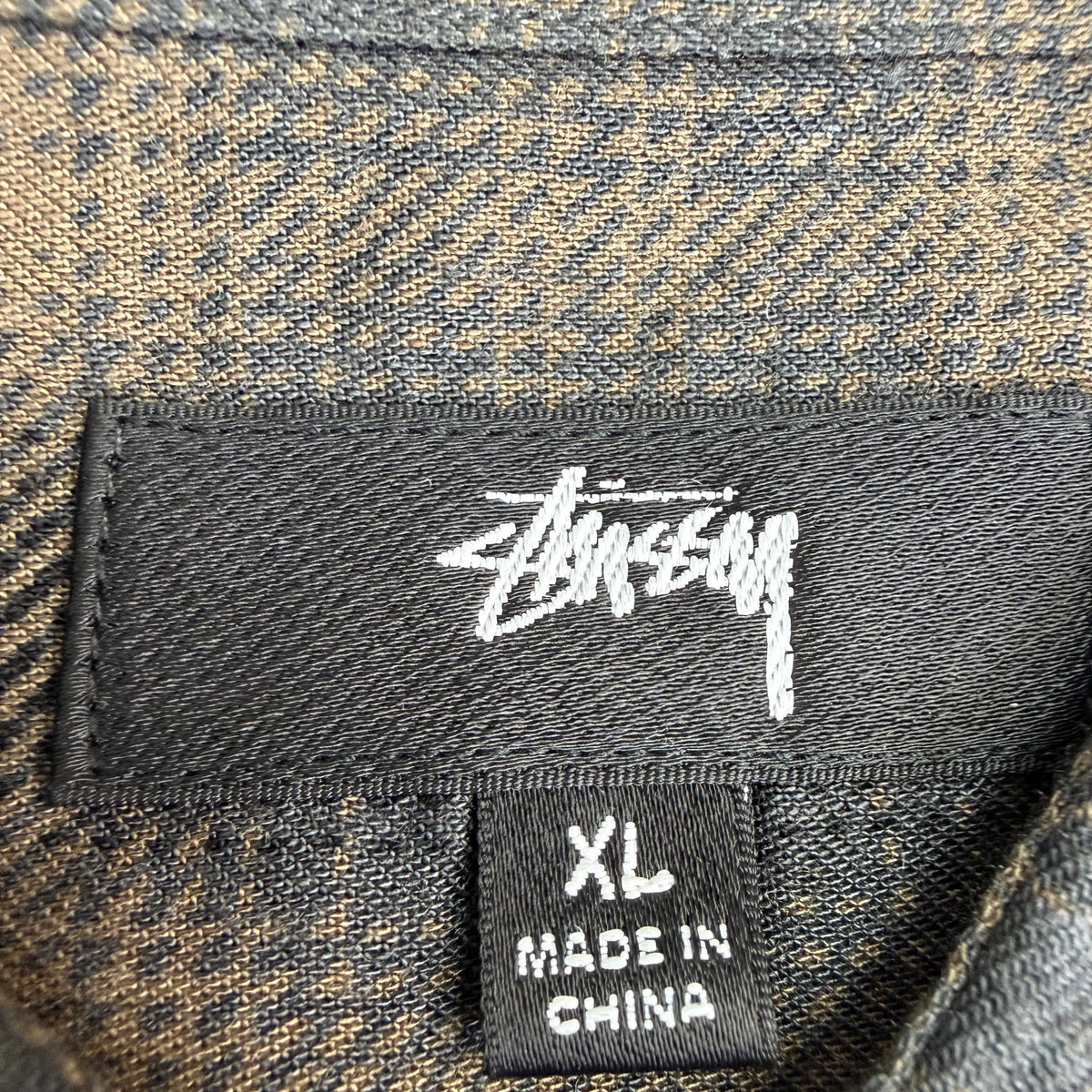 Stussy Matthew Printed Flannel Shirt Brown
