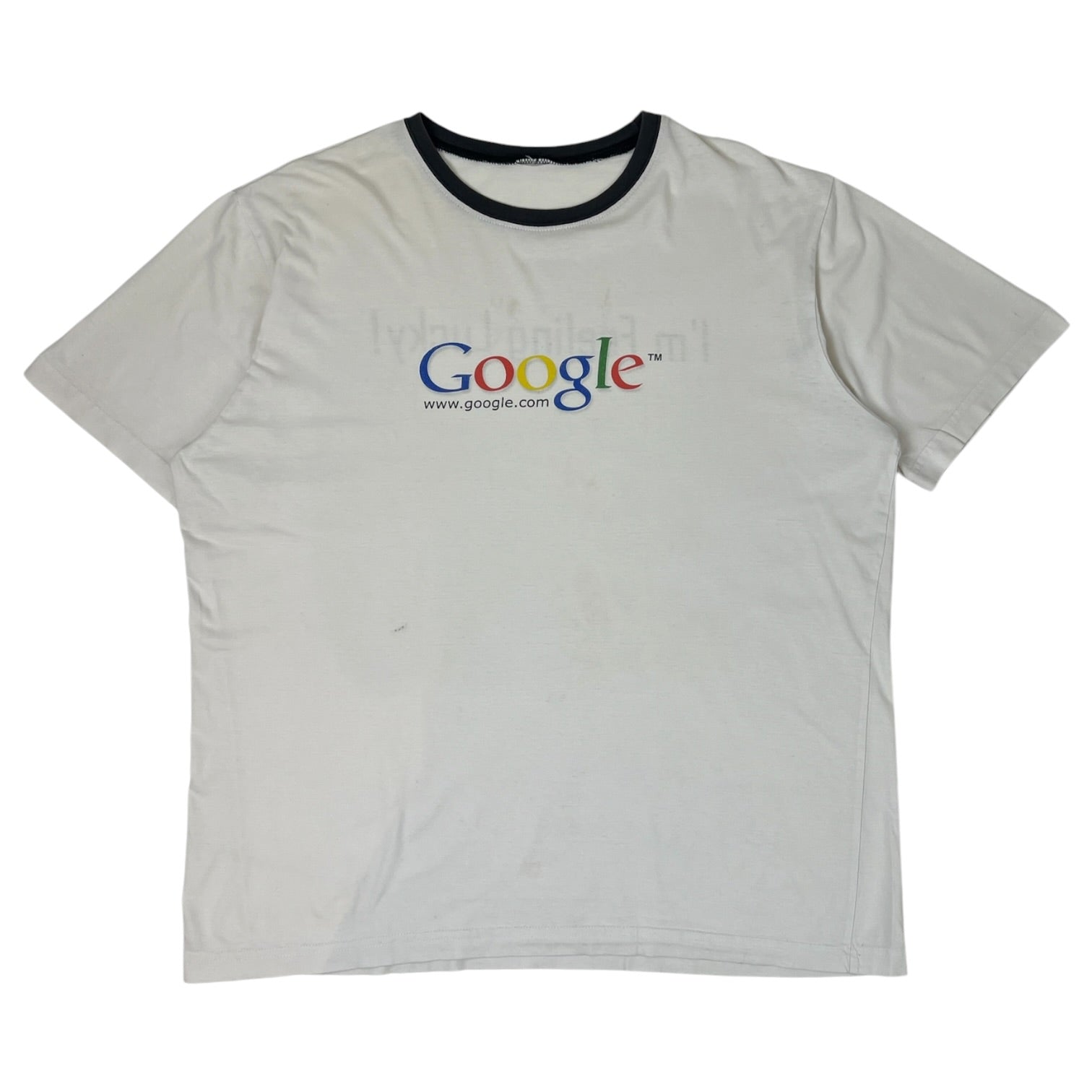 Vintage 2000’s Google “I’m Feeling Lucky” Ringer T-Shirt White