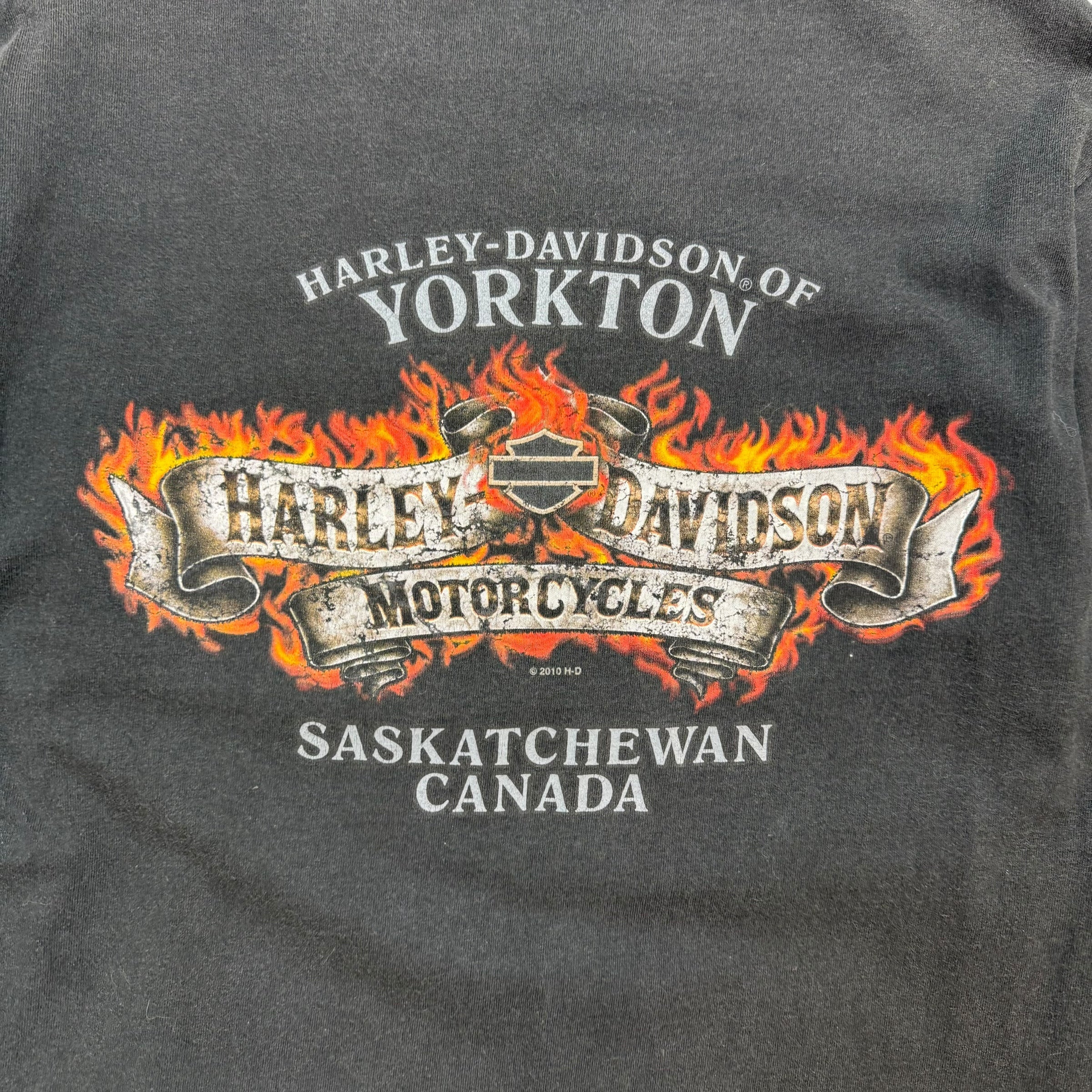 Vintage Harley Davidson Of Yorkton L/S Tee Black