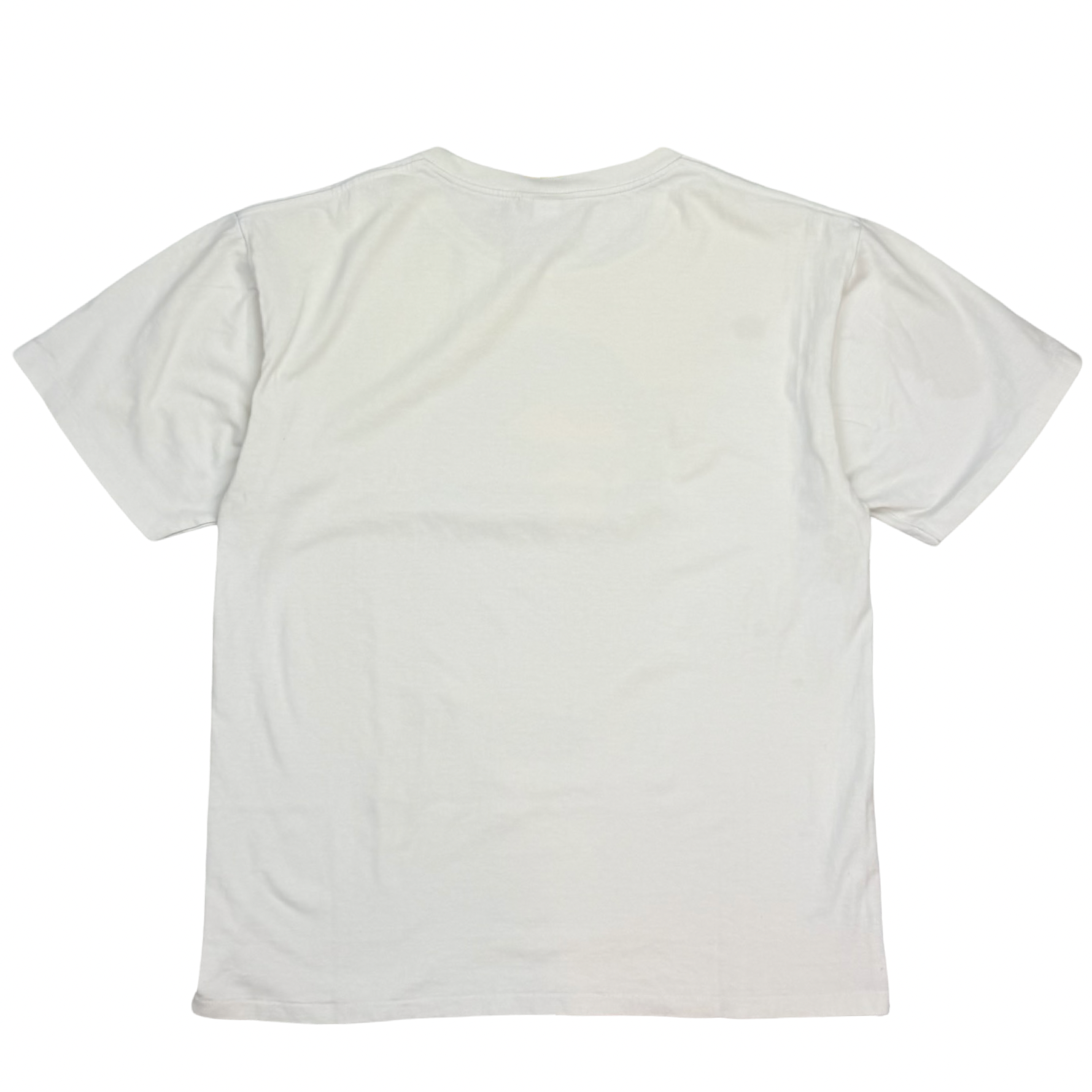 Bape Big Head Ape Logo Tee White