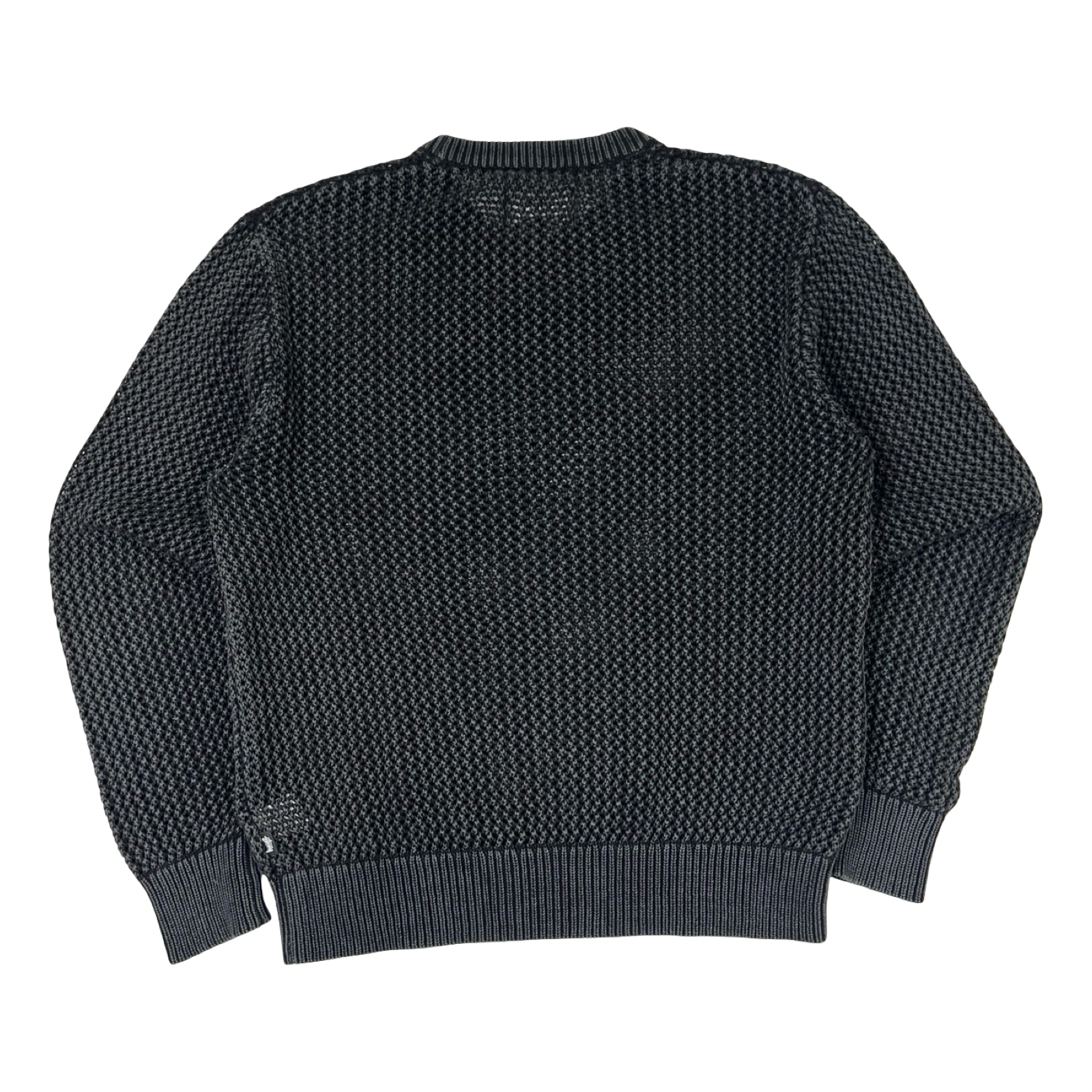 Stussy Pigment Dyed Loose Gauge Sweater Black