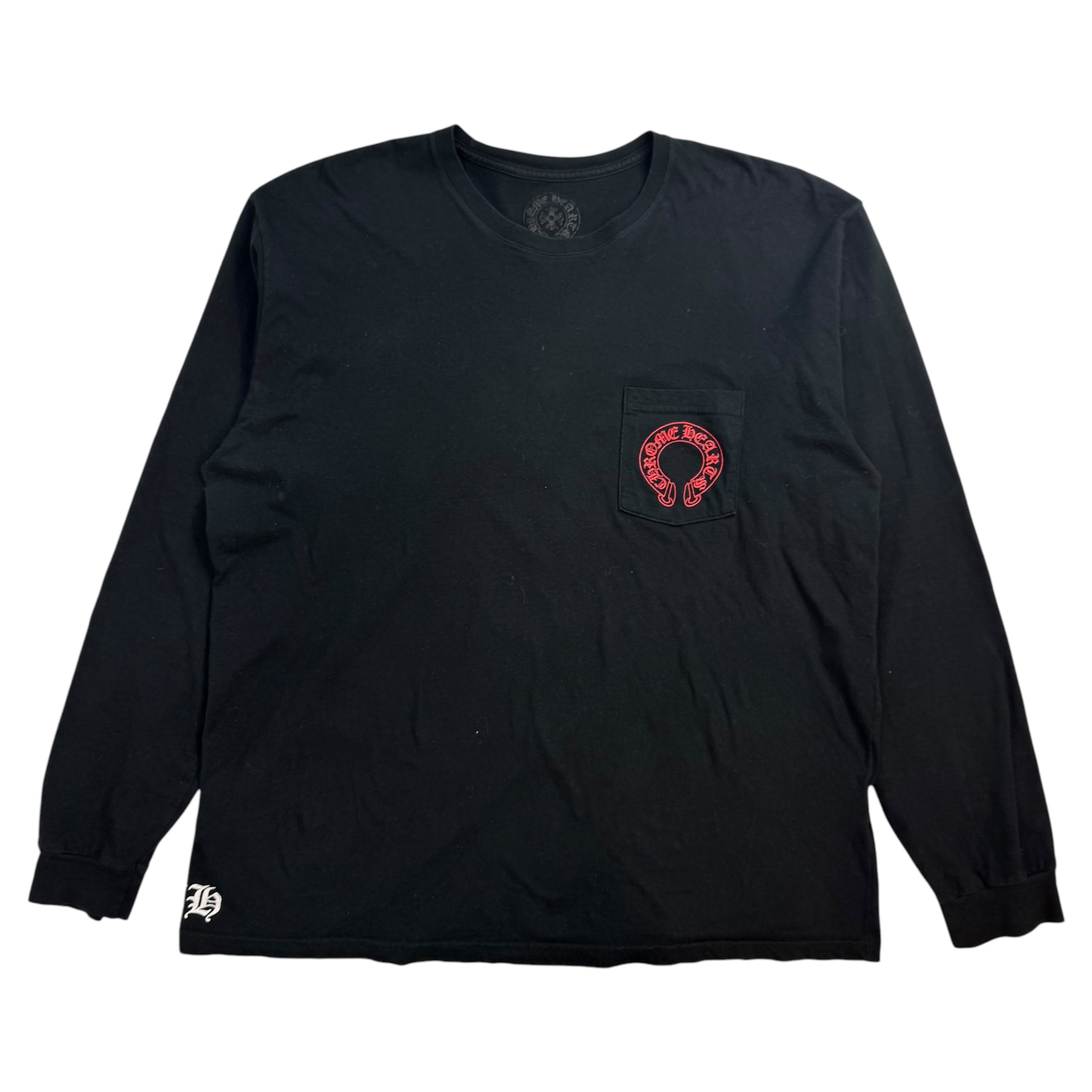 Chrome Hearts Horseshoe Cemetery L/S Tee Black/Red