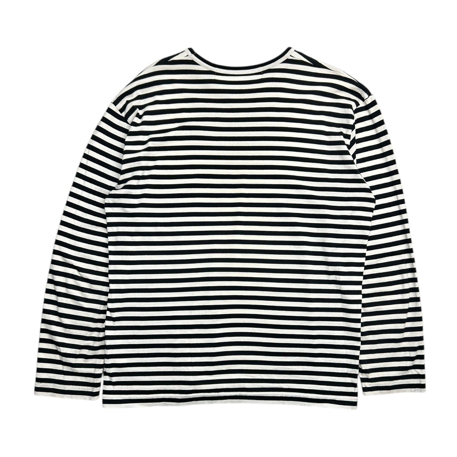 Comme De Garcons Heart Stripe Long Sleeve T-Shirt