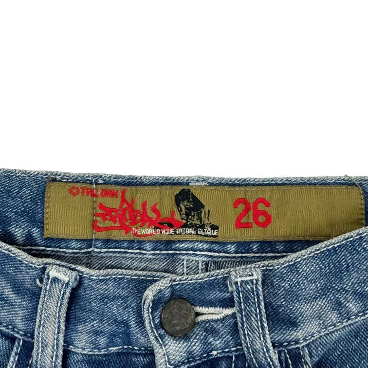 Vintage Y2K Tribal Dnm Baggy Jeans Medium Wash