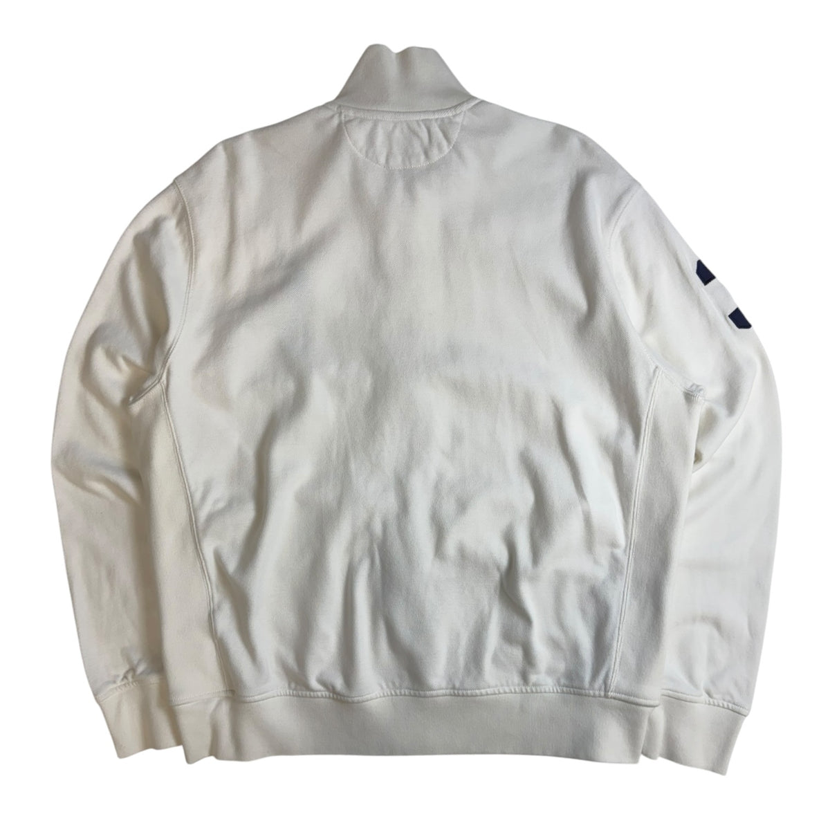 Vintage Polo Ralph Lauren Big Pony Zip-Up Sweater White