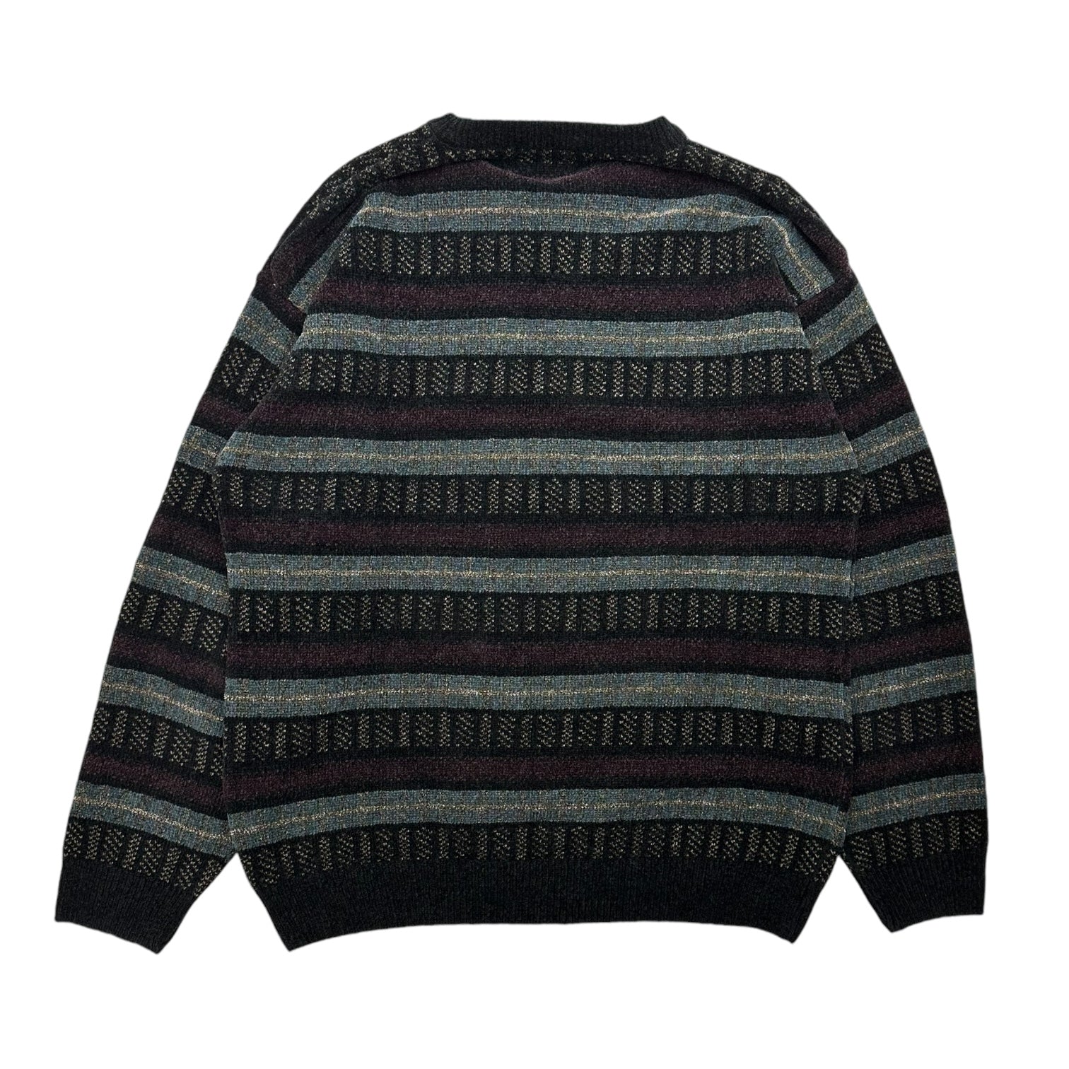 Vintage Stripe Pattern Multicolour Sweater