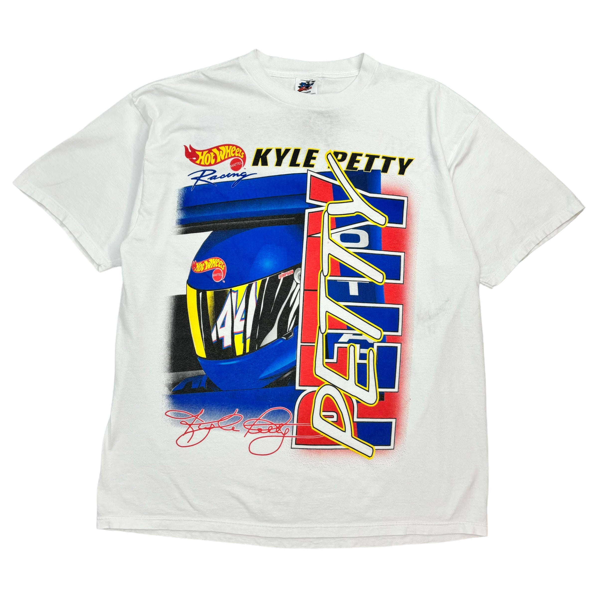 Vintage Kyle Petty Wide Open Hot Wheels Tee