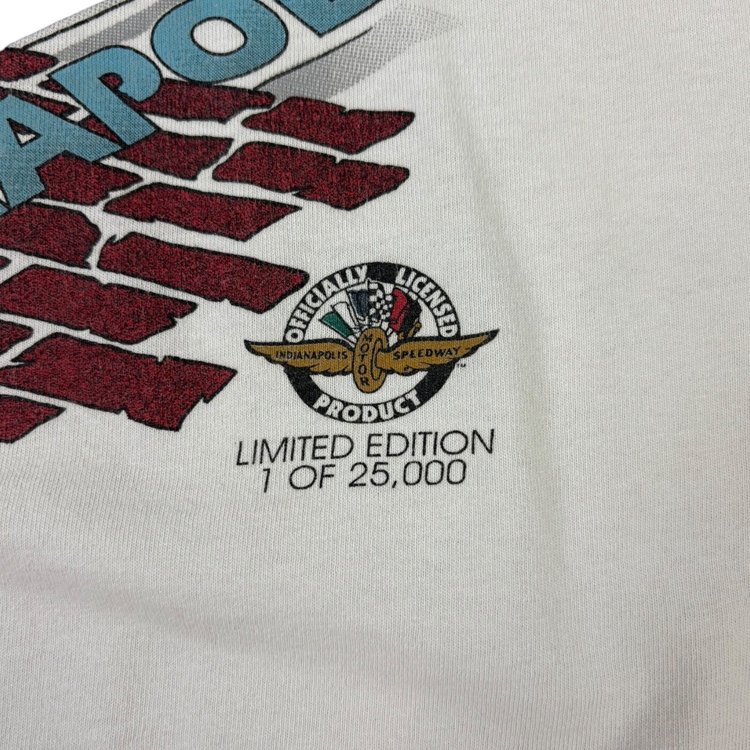 Vintage 1997 Indianapolis 4th Annual Brickyard 400 Race T-Shirt White