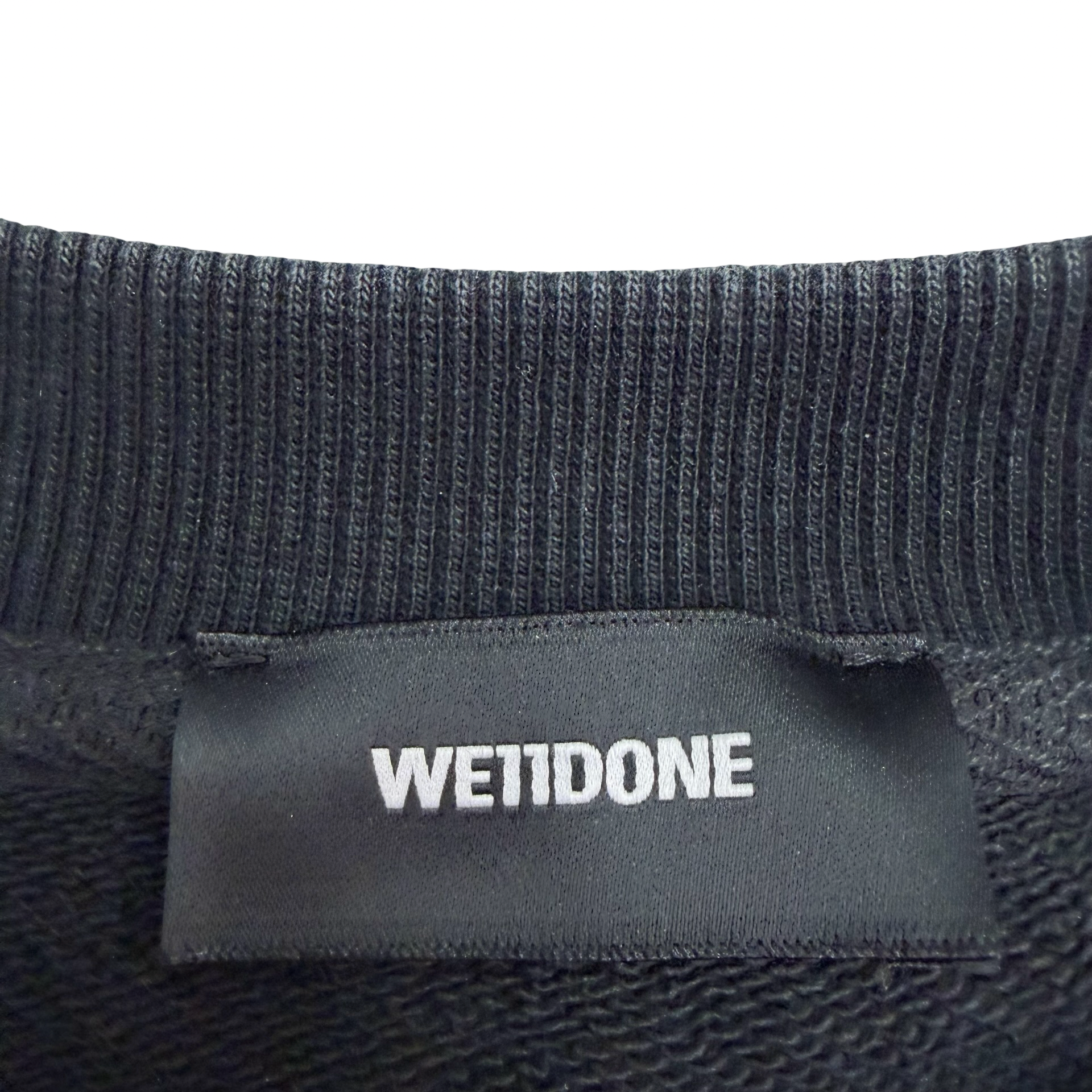We11Done Glow In The Dark Teddy Sweater Black