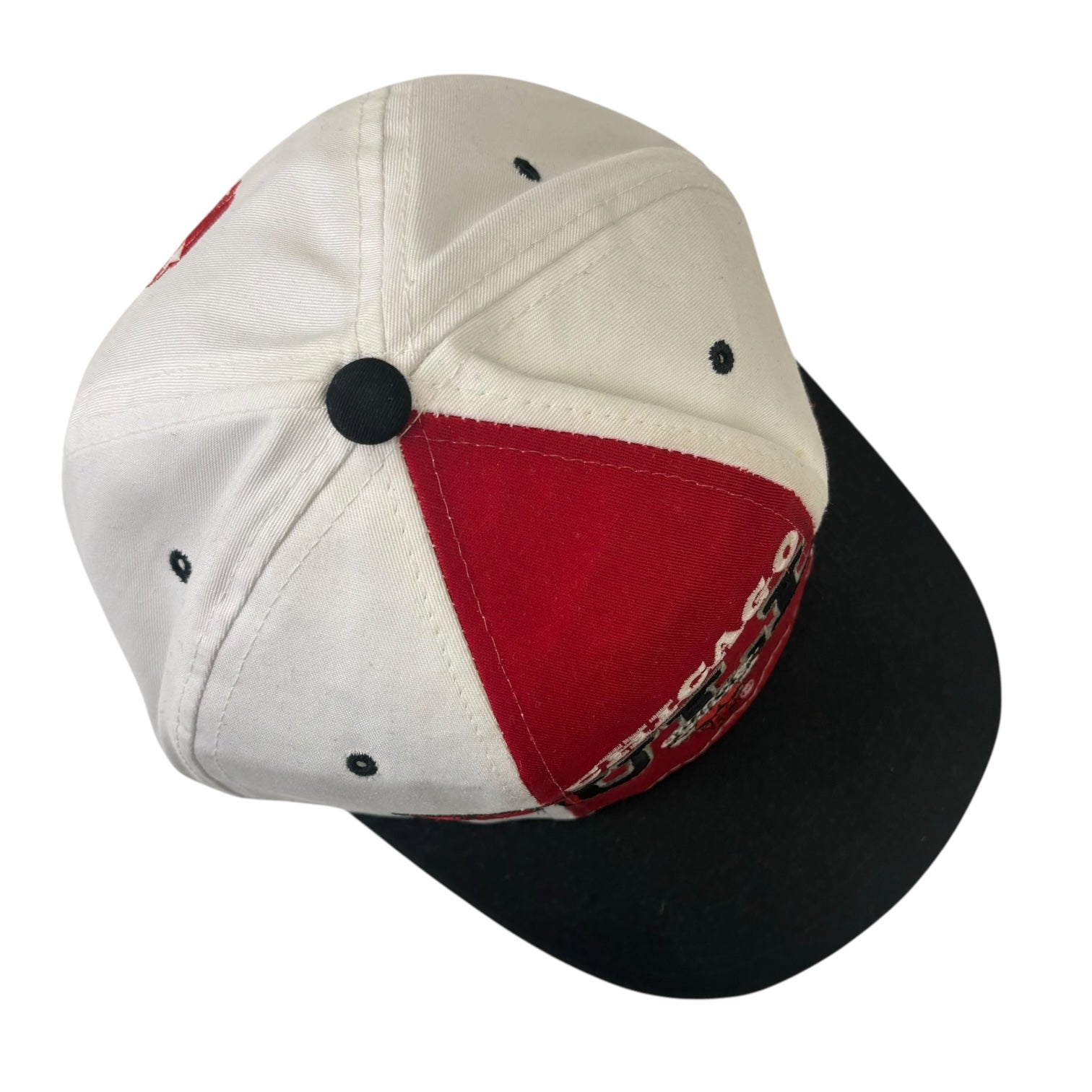 Vintage Chicago Bulls Starter SnapBack Hat White/Red