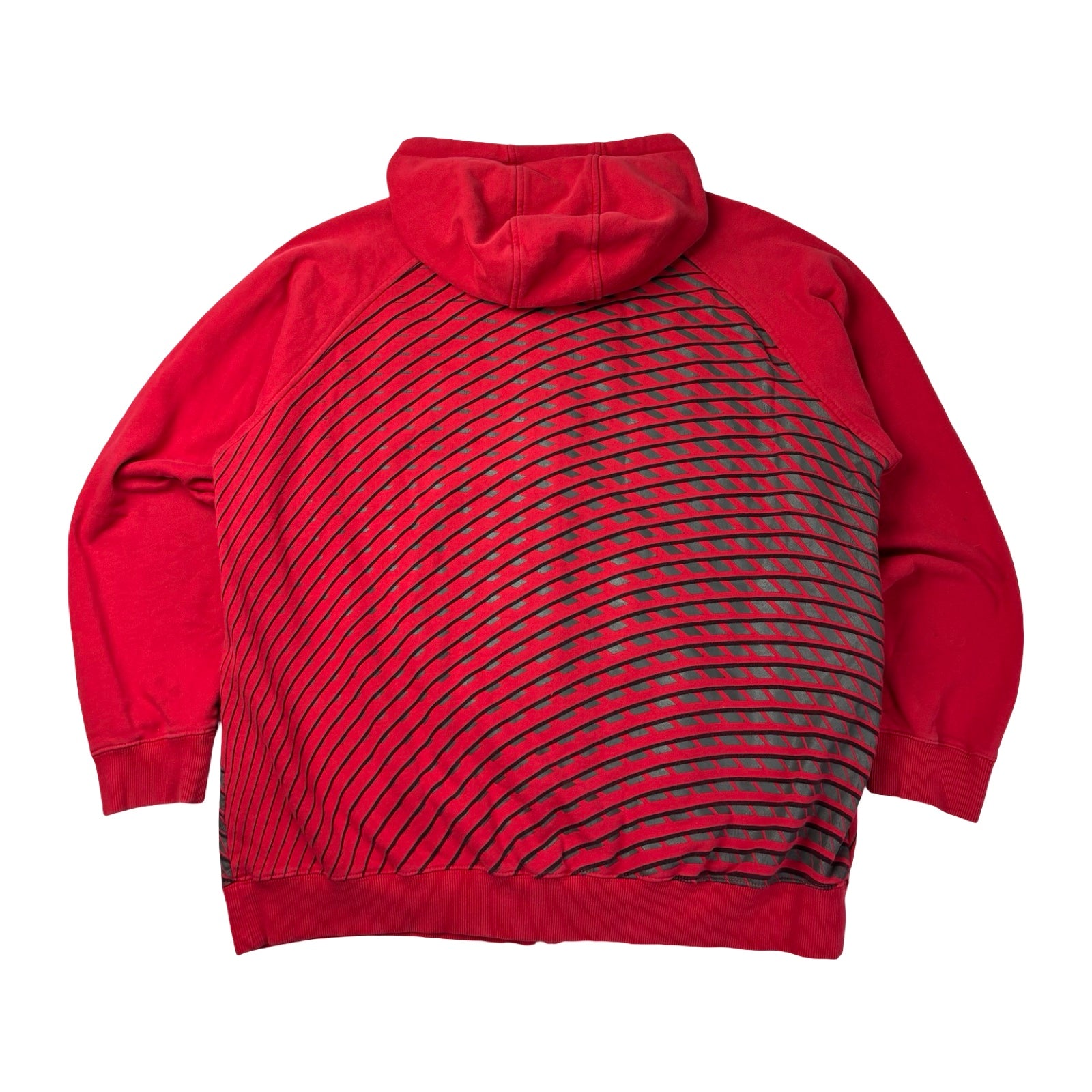 Vintage Y2K Oakley Futurism Full Zip Hoodie Red