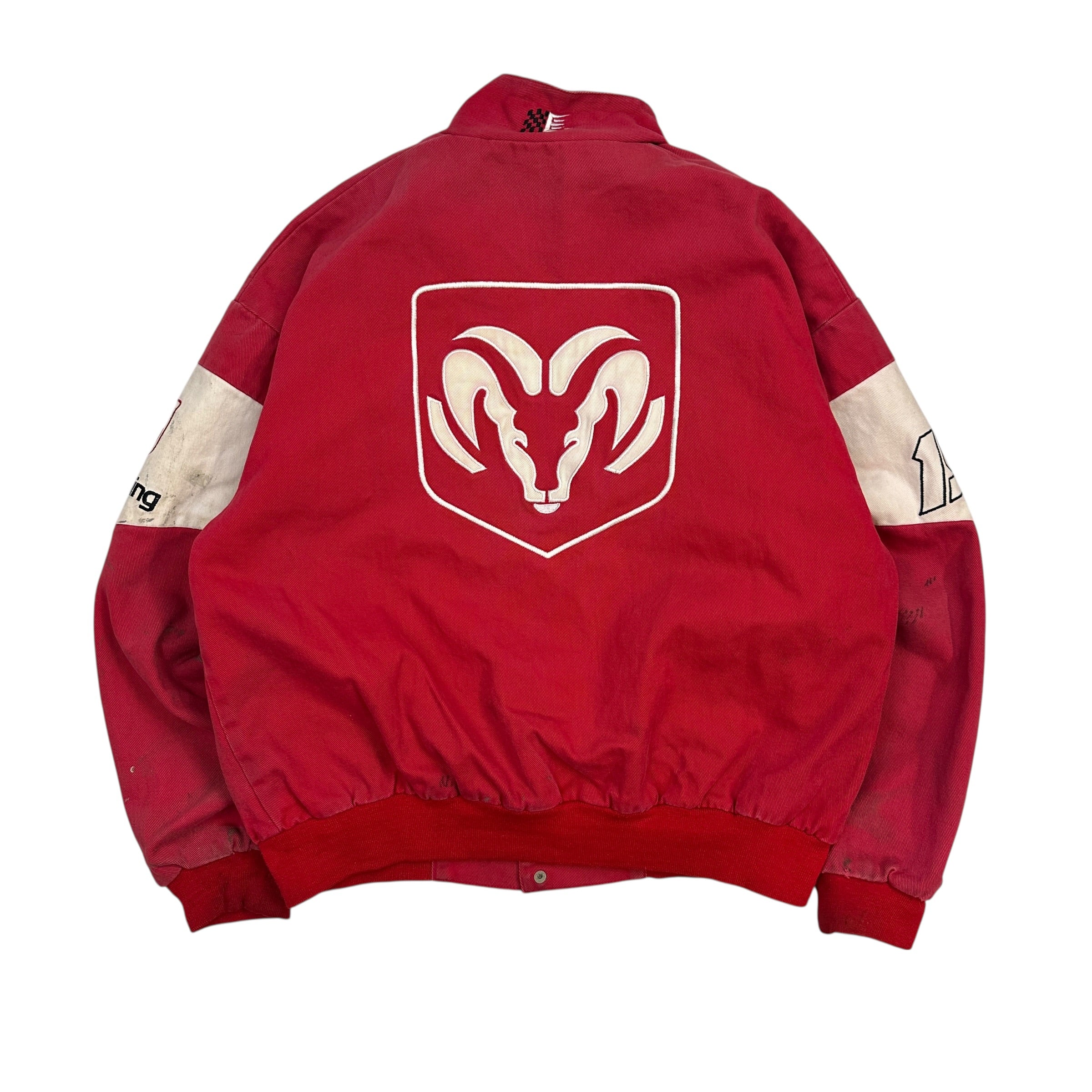 Vintage NASCAR Dodge Racing Jacket Red/White