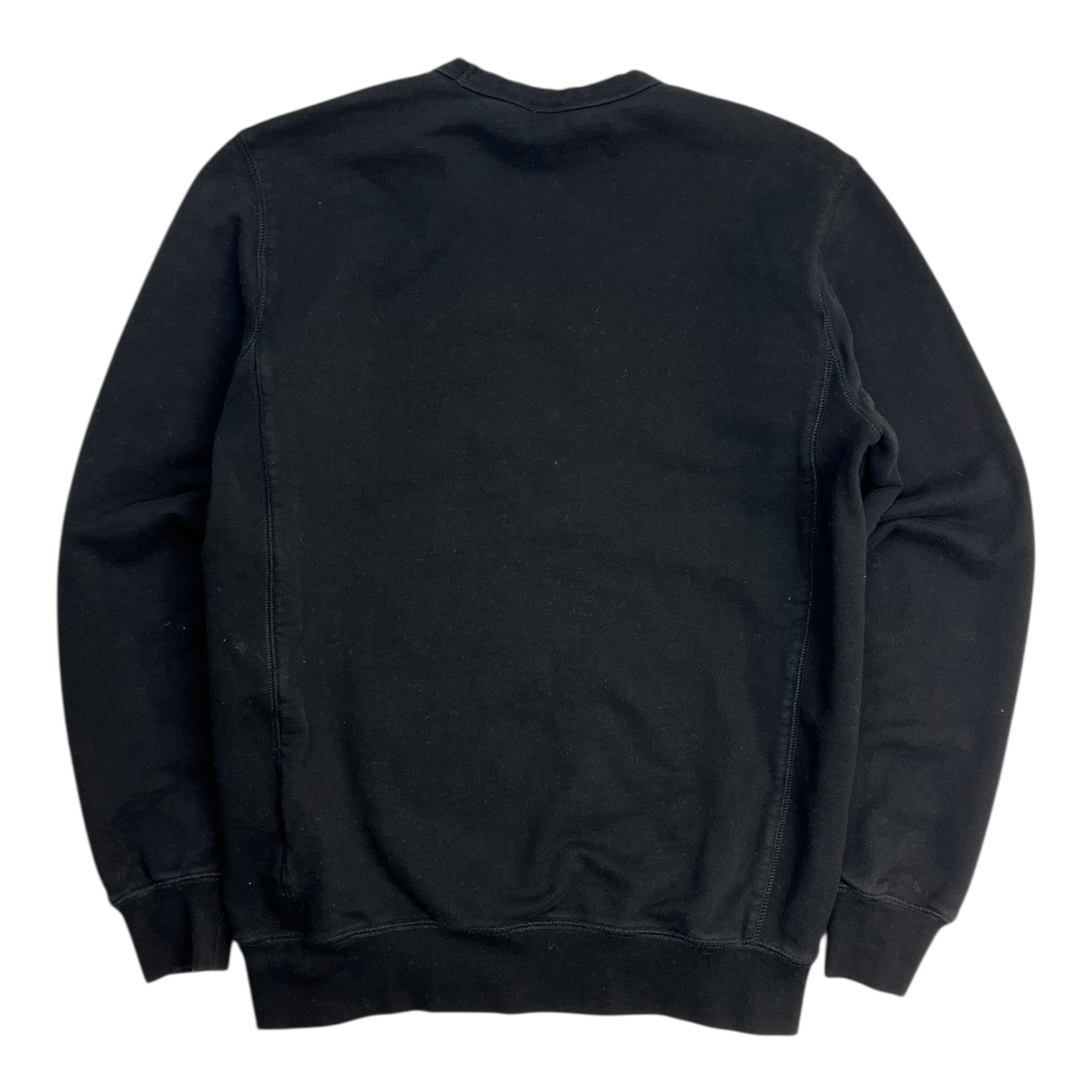 OVO Pocket Logo Cross Weave Crewneck Black