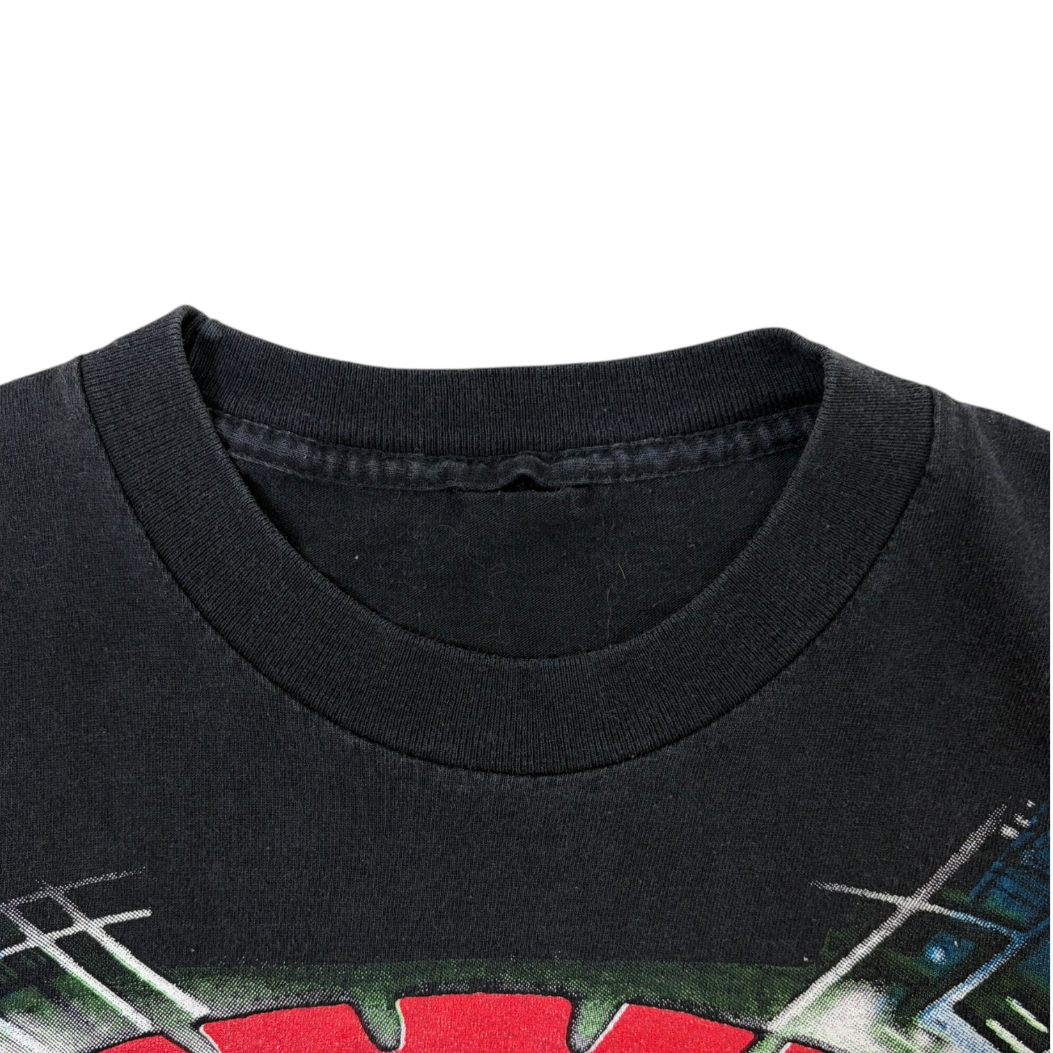 Vintage 1997 Warner Bros. Taz UFO T-Shirt Black