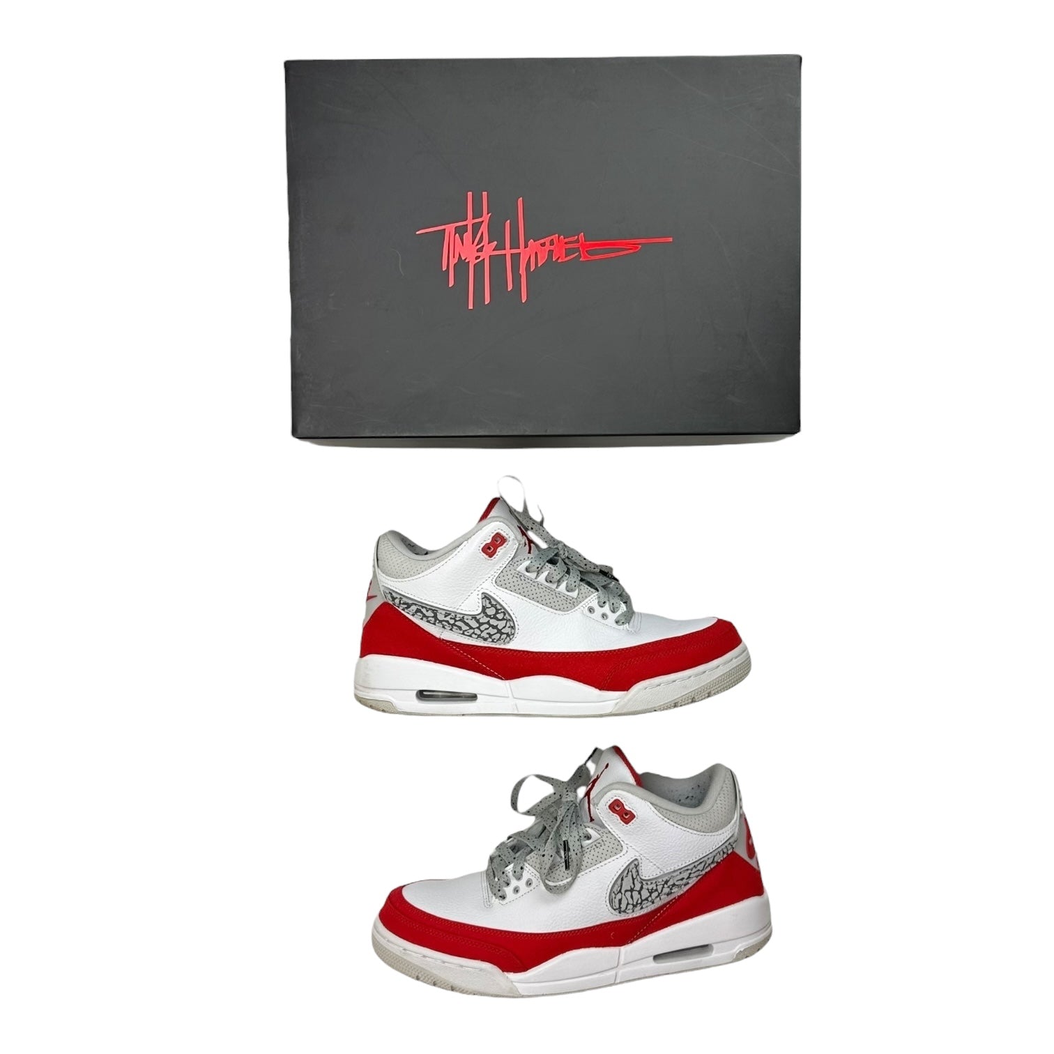 Jordan 3 Retro Tinker White University Red (Used)