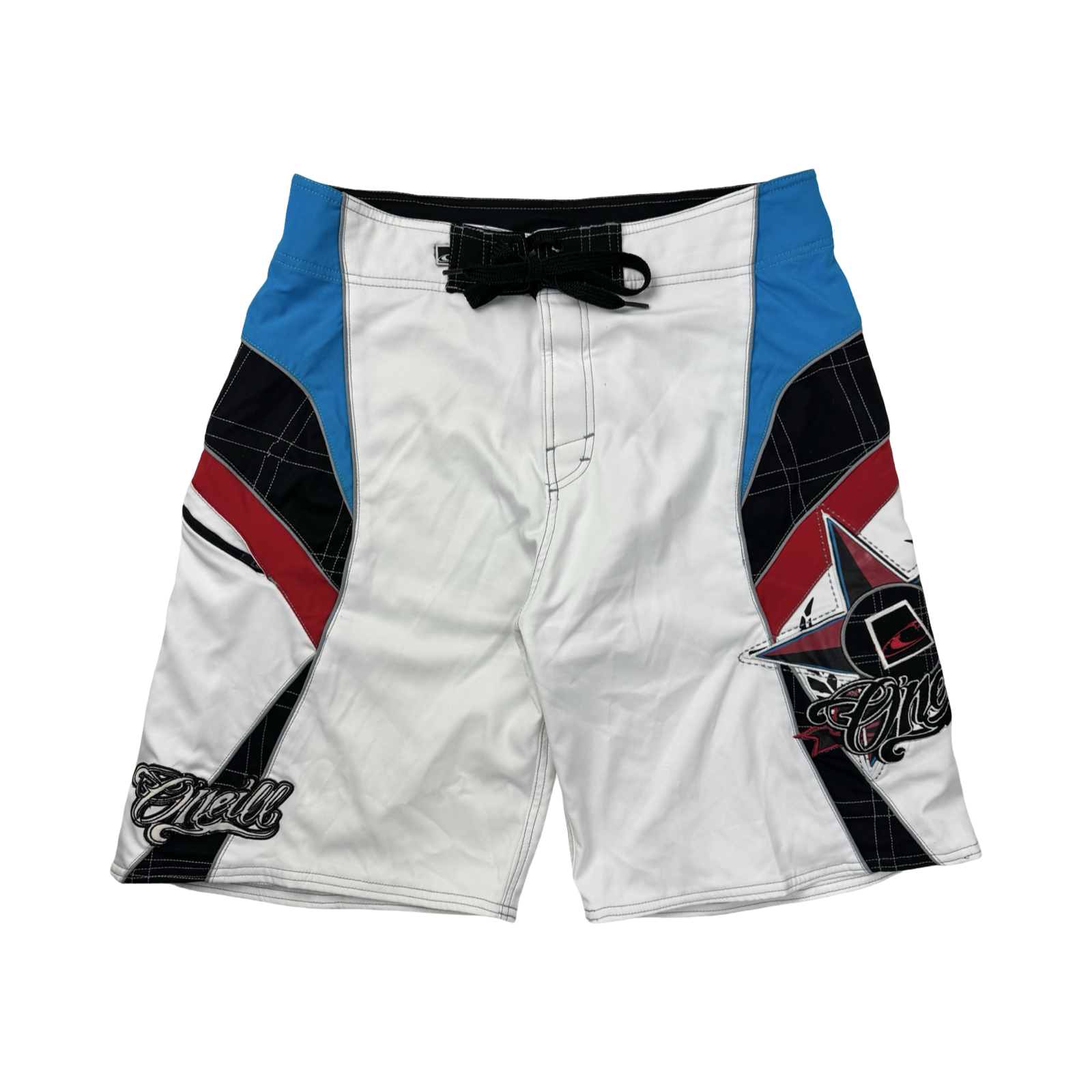 Y2K O’Neill Embroidered Surf Board Shorts White