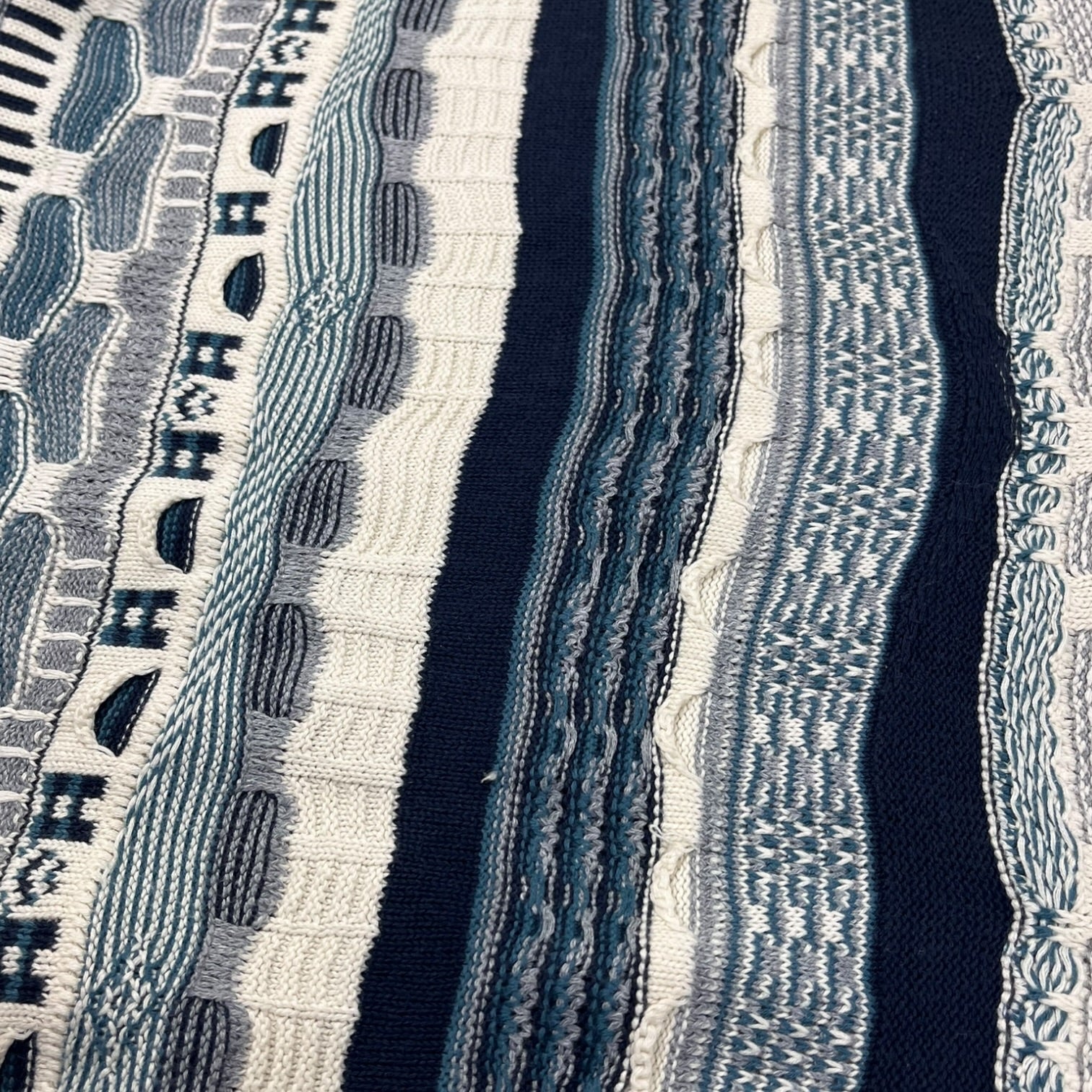 Cotton On Garments 3D Knit Cremé/Navy