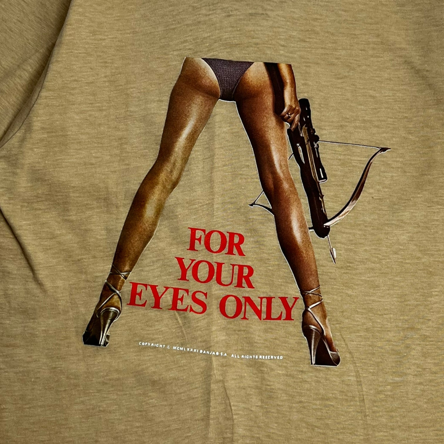 Vintage James Bond Eyes Only Tee White